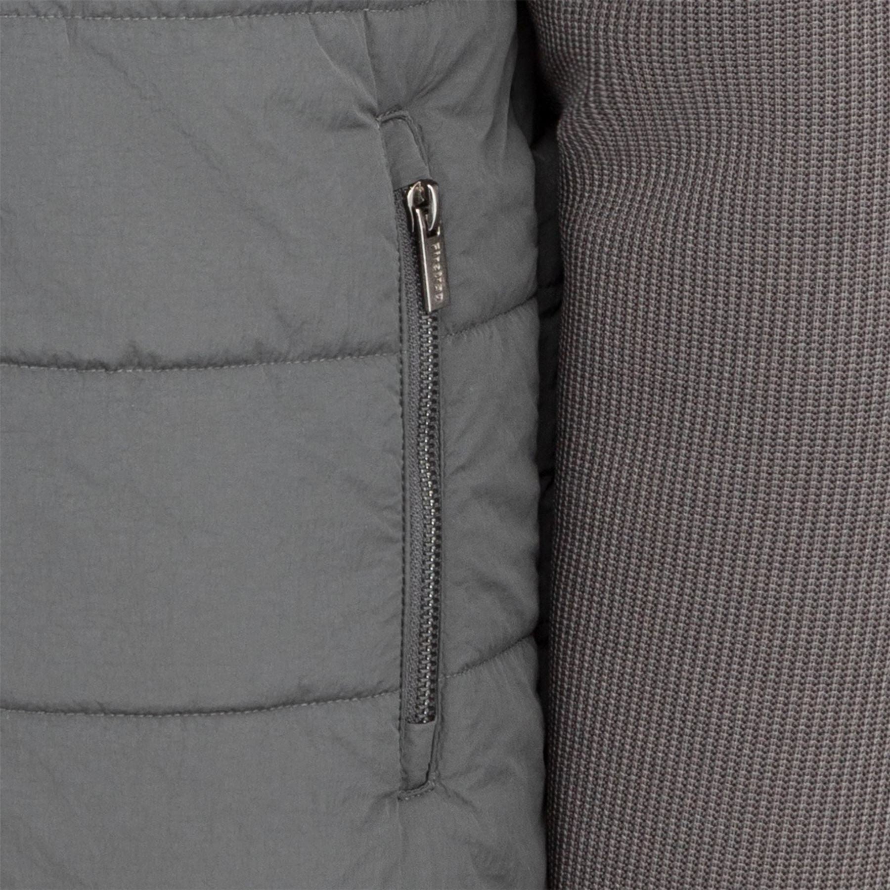 Firetrap Sartorial Padded Quilted Long Sleeve Hybrid Jacket