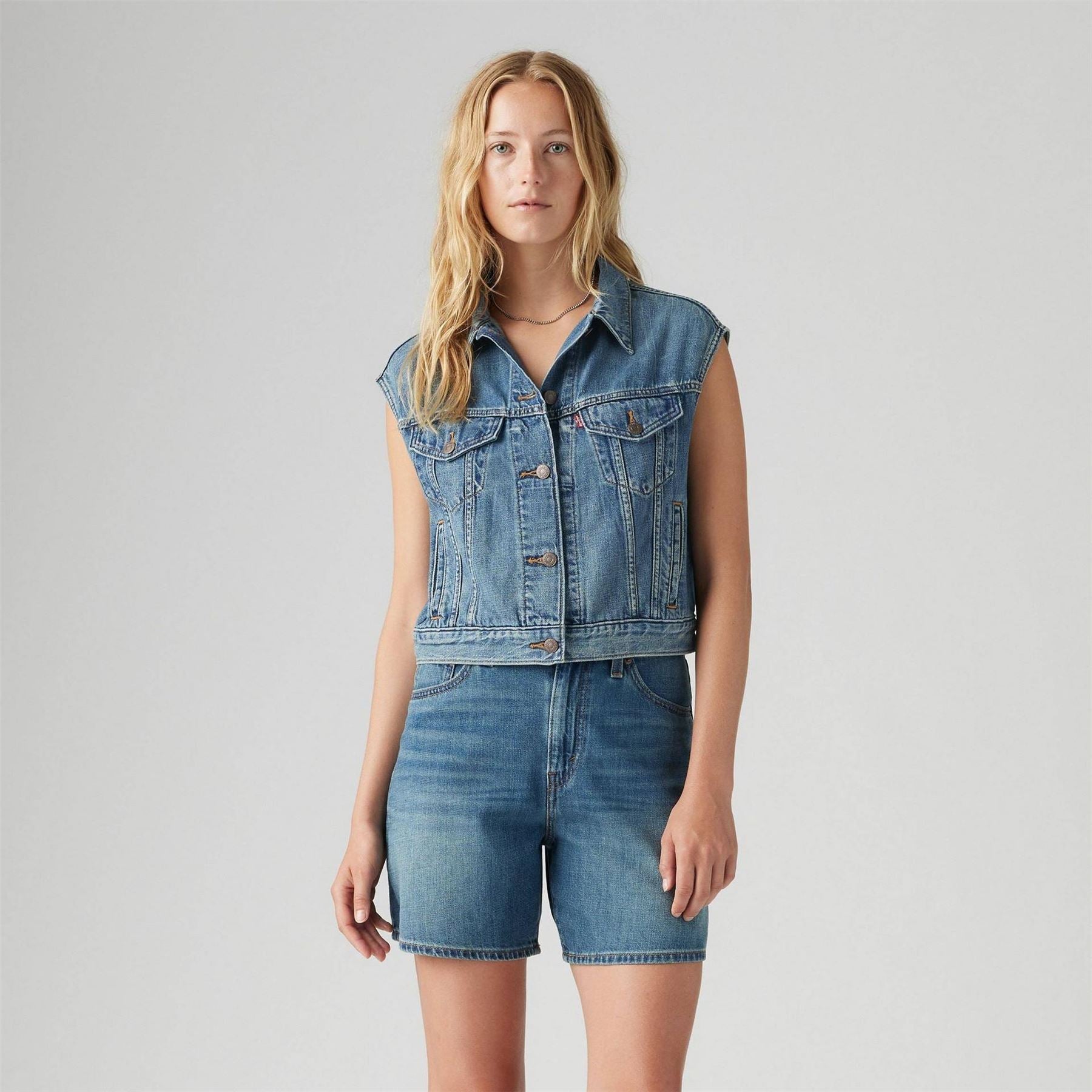 Levis Shrunken 90s Front Pocket Gilet