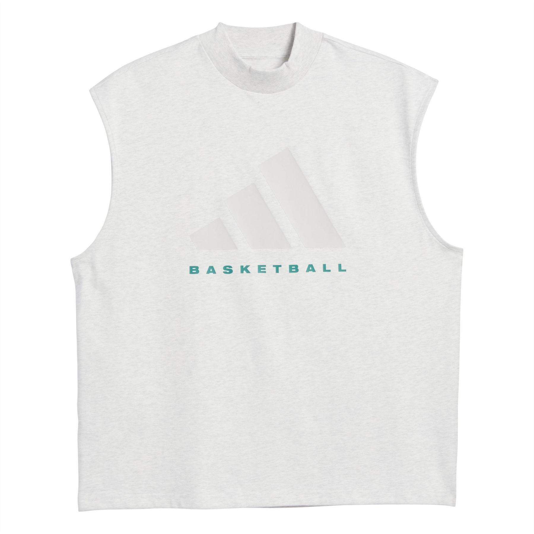 adidas Adi Printed Logo Mock Neck Sleeveless Box Tank