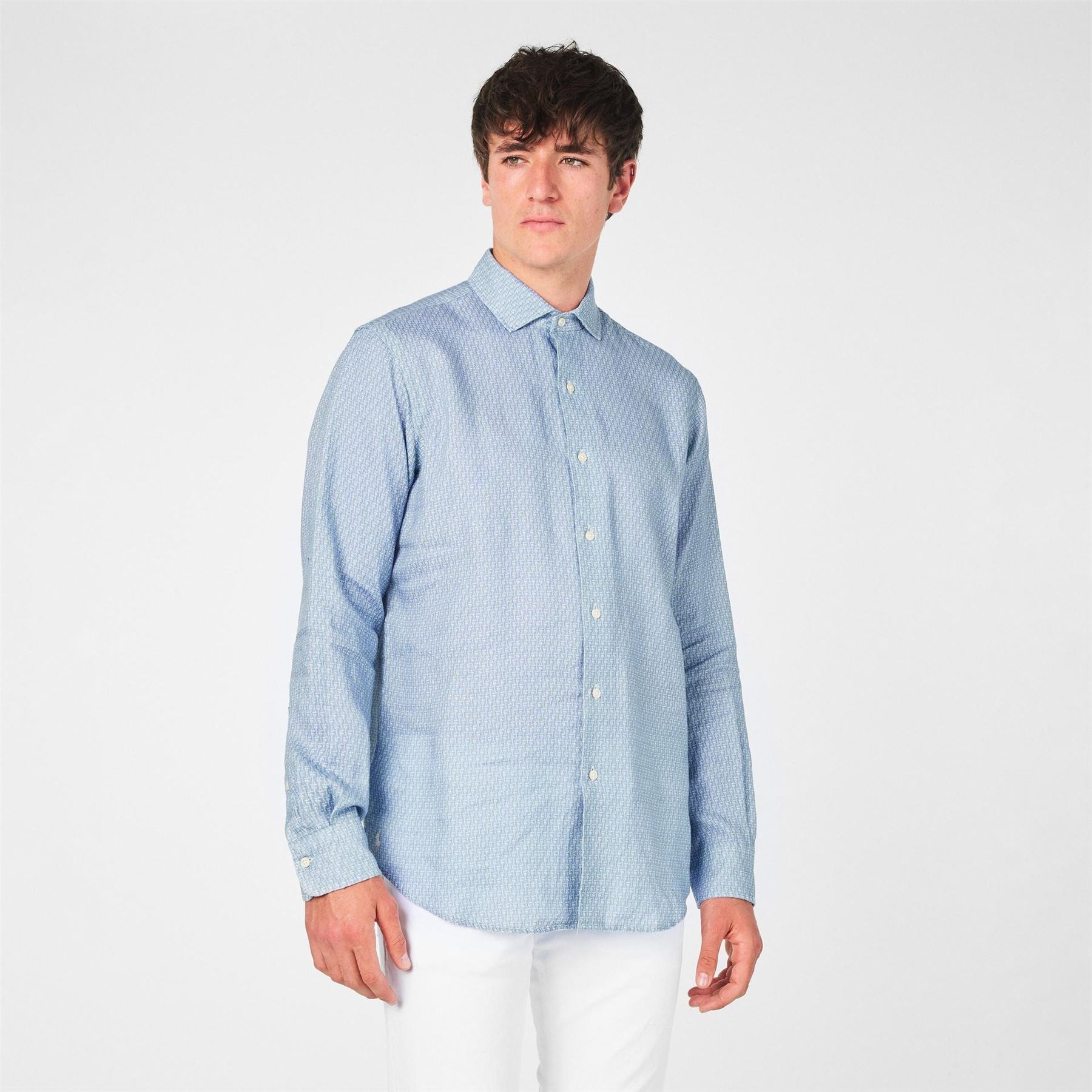 Polo Ralph Lauren Regular Fit Cuff Sleeve Point Collar Shirt