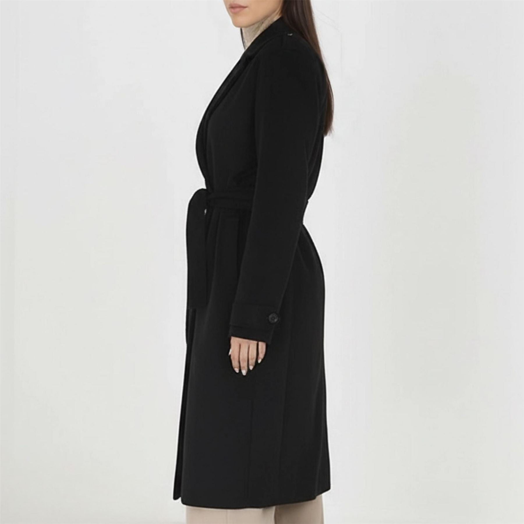 Brave Soul Womens Faux Suede Trench Coat With Belt