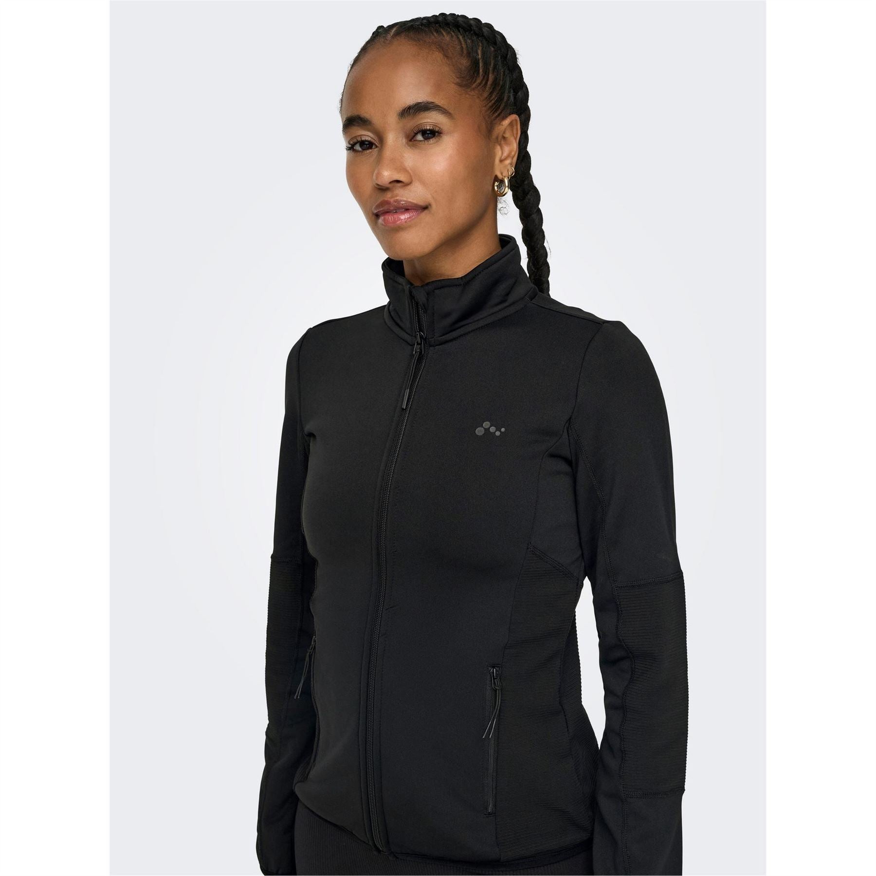 Only Play Solid Patterned Softshell Jacket