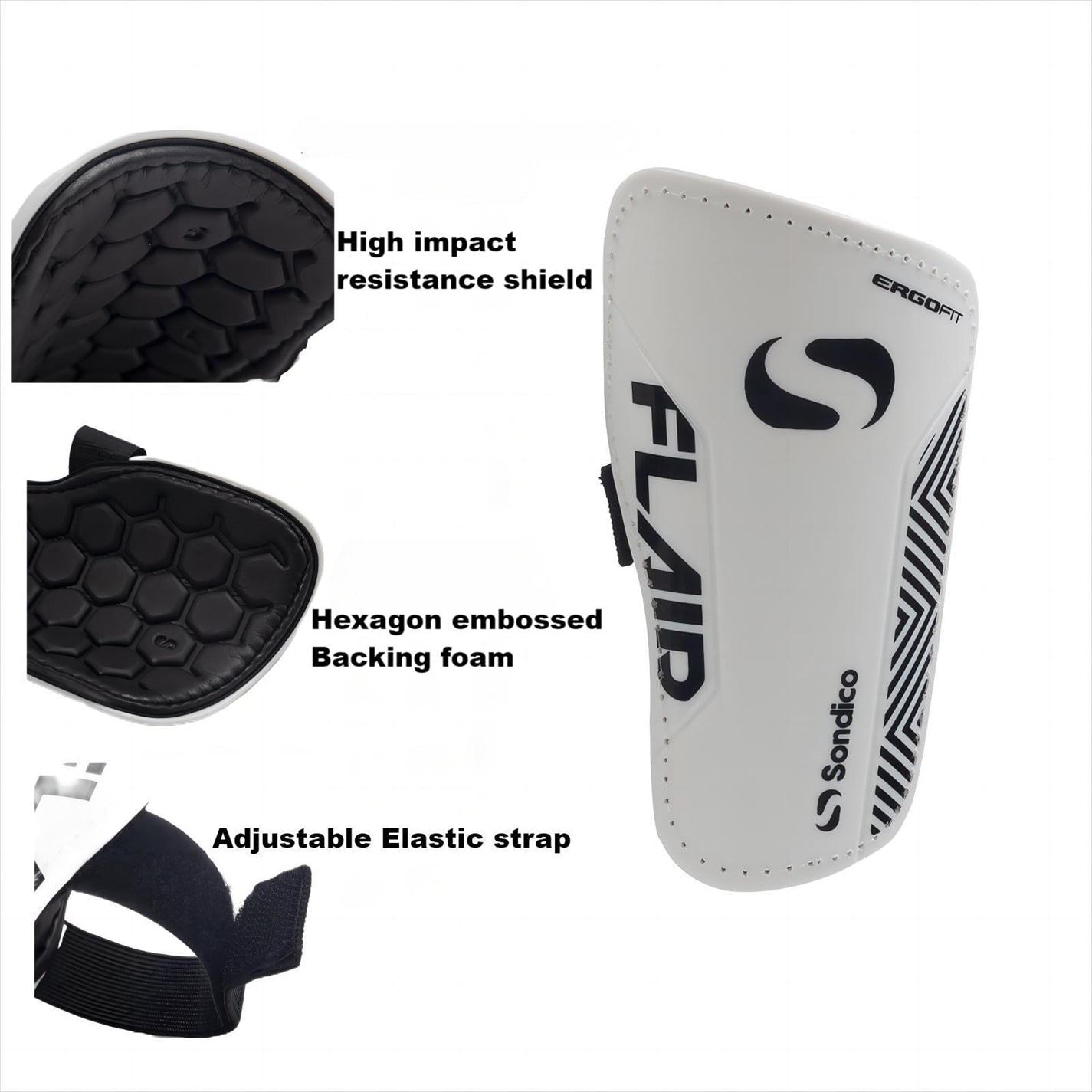 Sondico Flair Slip Shin Guards