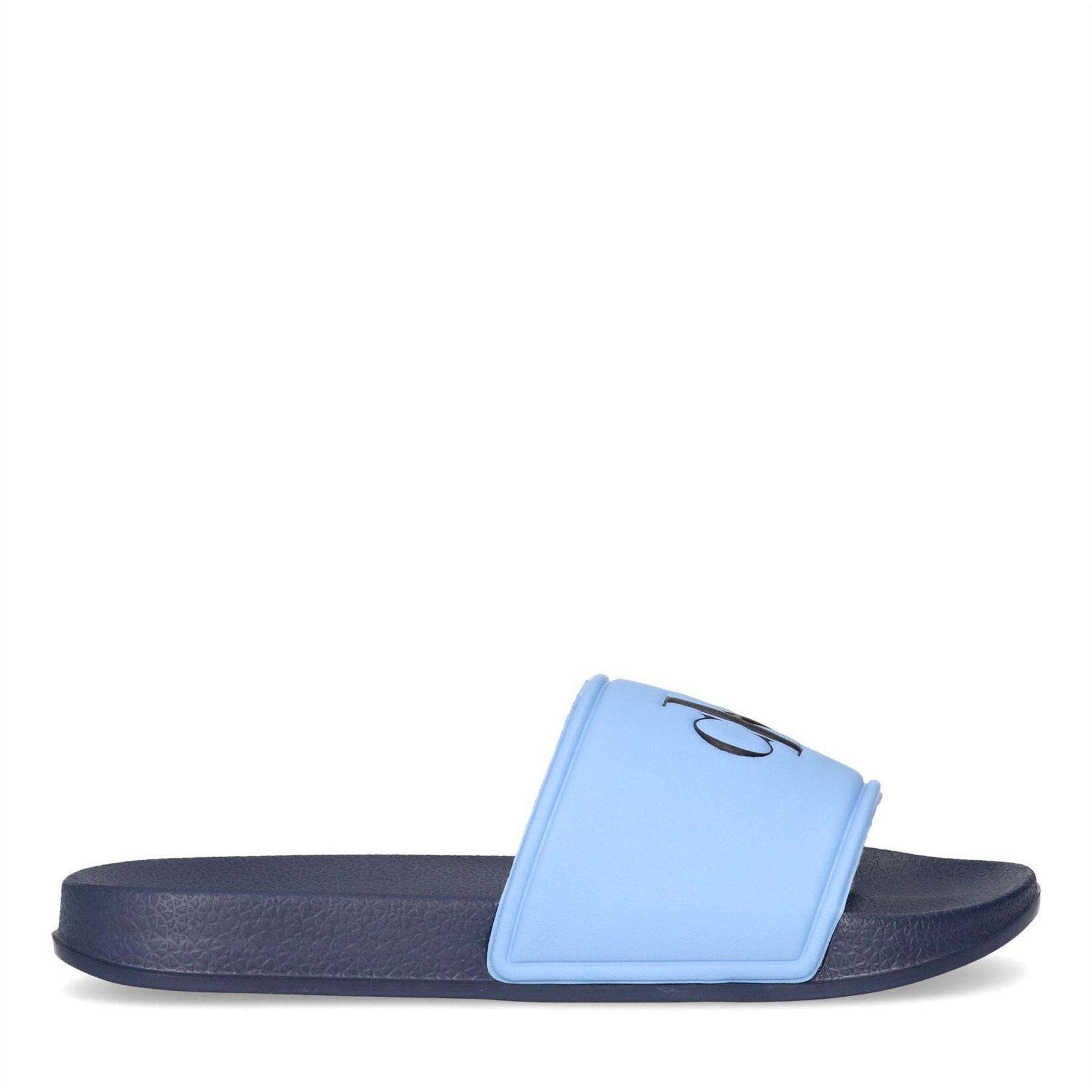 Calvin Klein Jeans Junior Open Toe Logo Print Slides