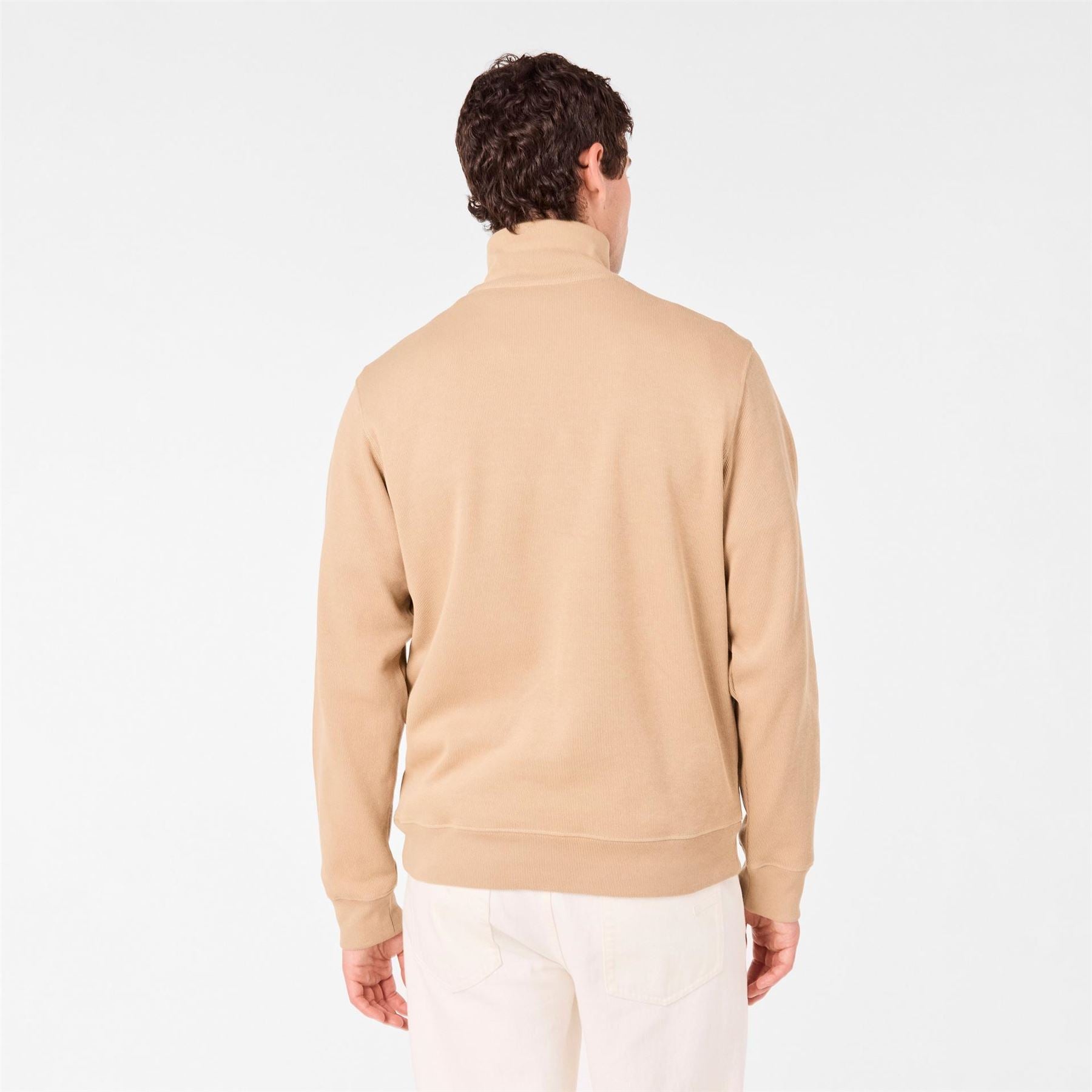 Lacoste Quarter Zip Fleece Top