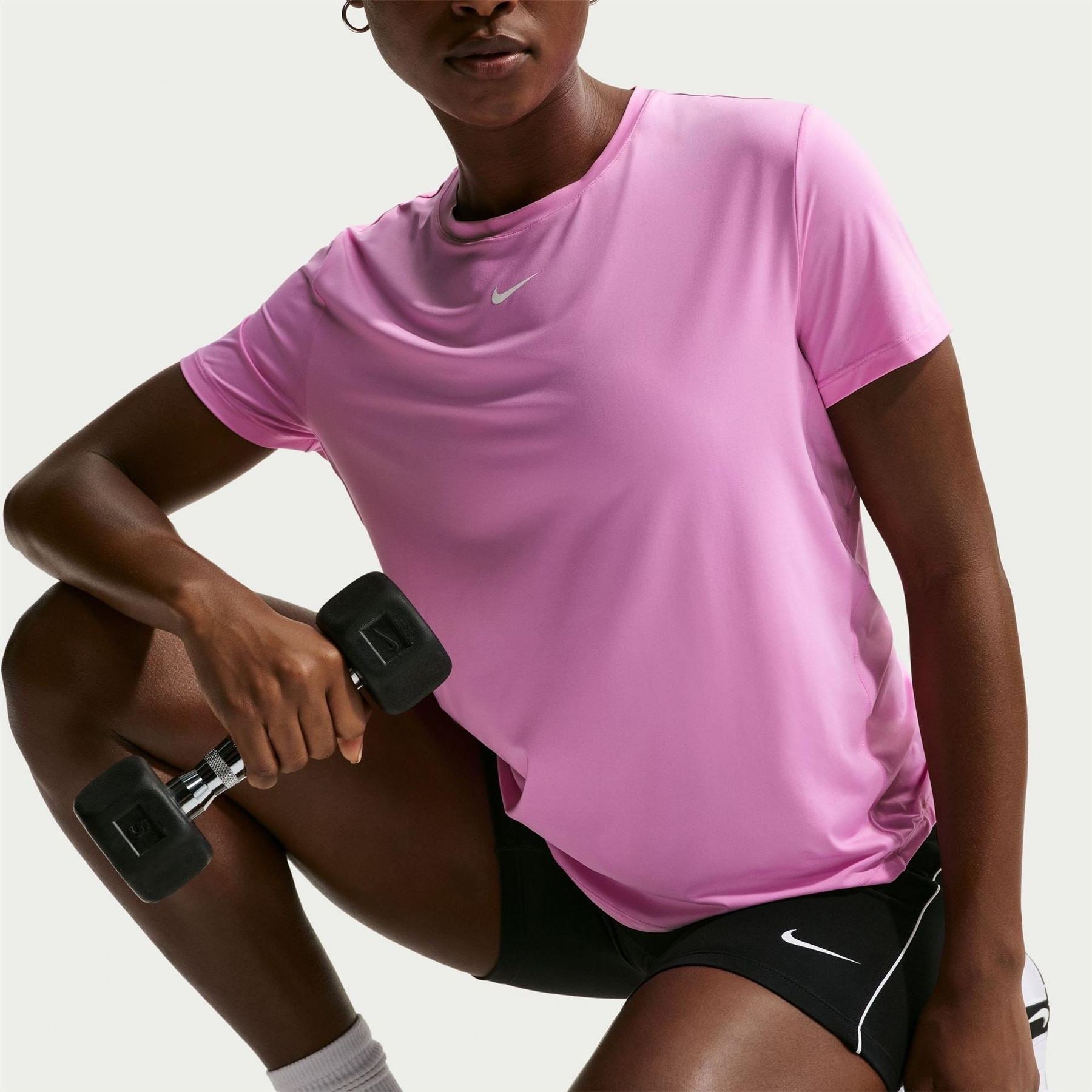Nike Womens Dri Fit One Standard Fit Short Sleeve Top