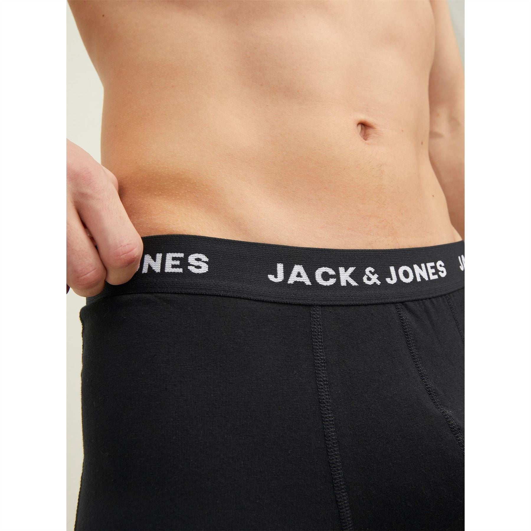 Jack and Jones Mens Solid 10 Pack Boxer Trunks
