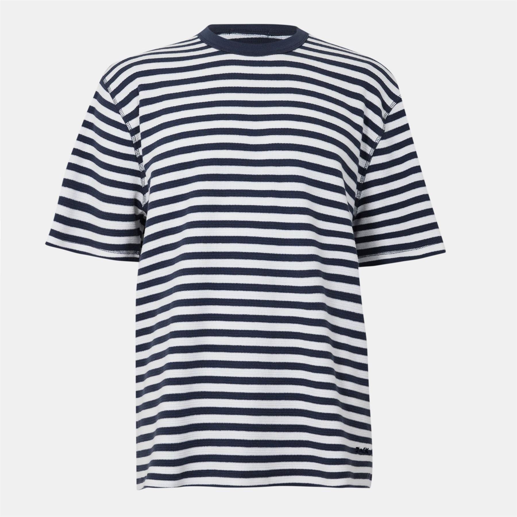 Jack Wills Jw Waffle Stripe Regular Fit T-Shirt