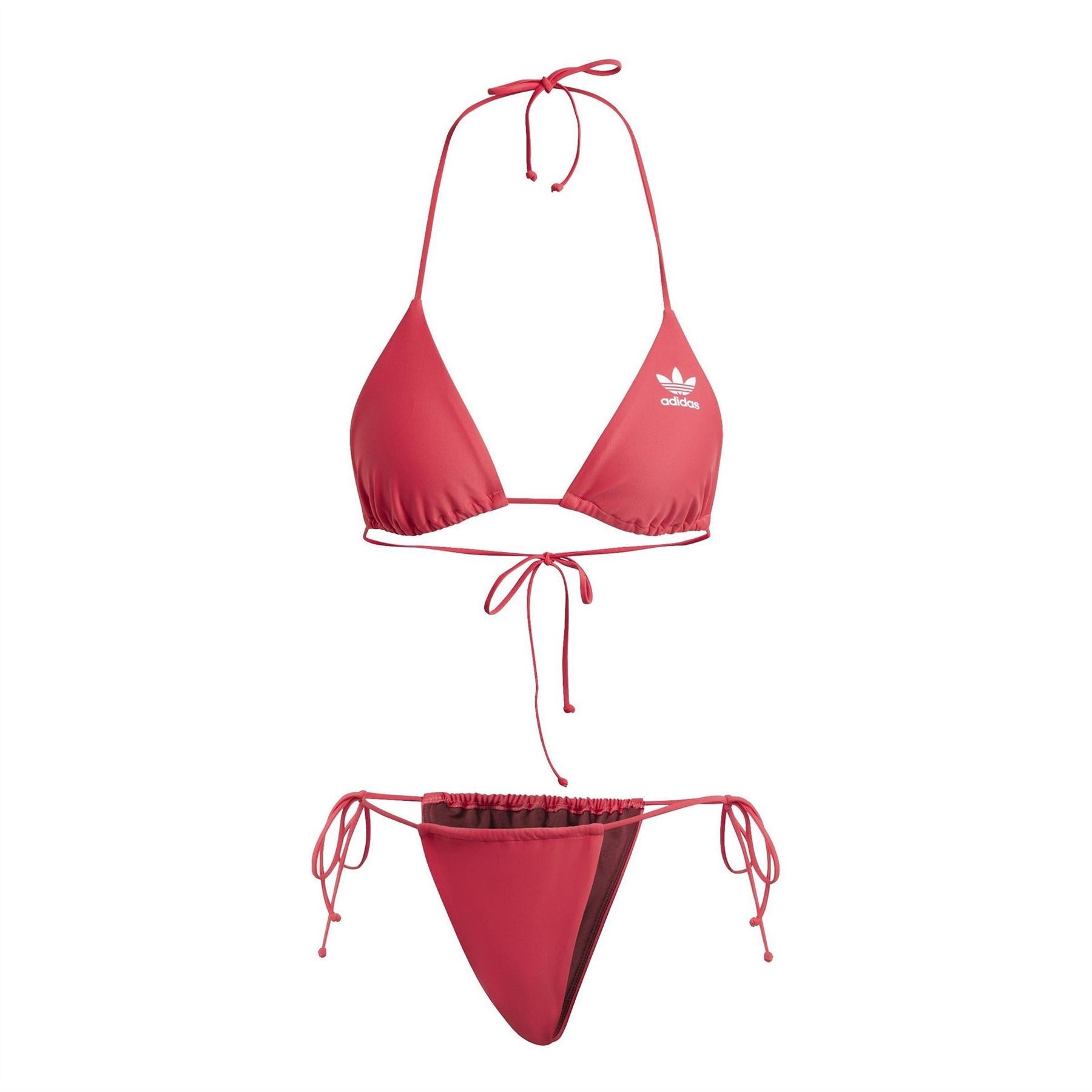 adidas Adicolour Triangle Bikini Top with Tie Closure