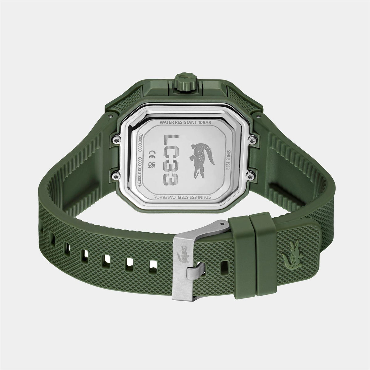 Lacoste Mens Lc33 Silicone Analog Digital Watch