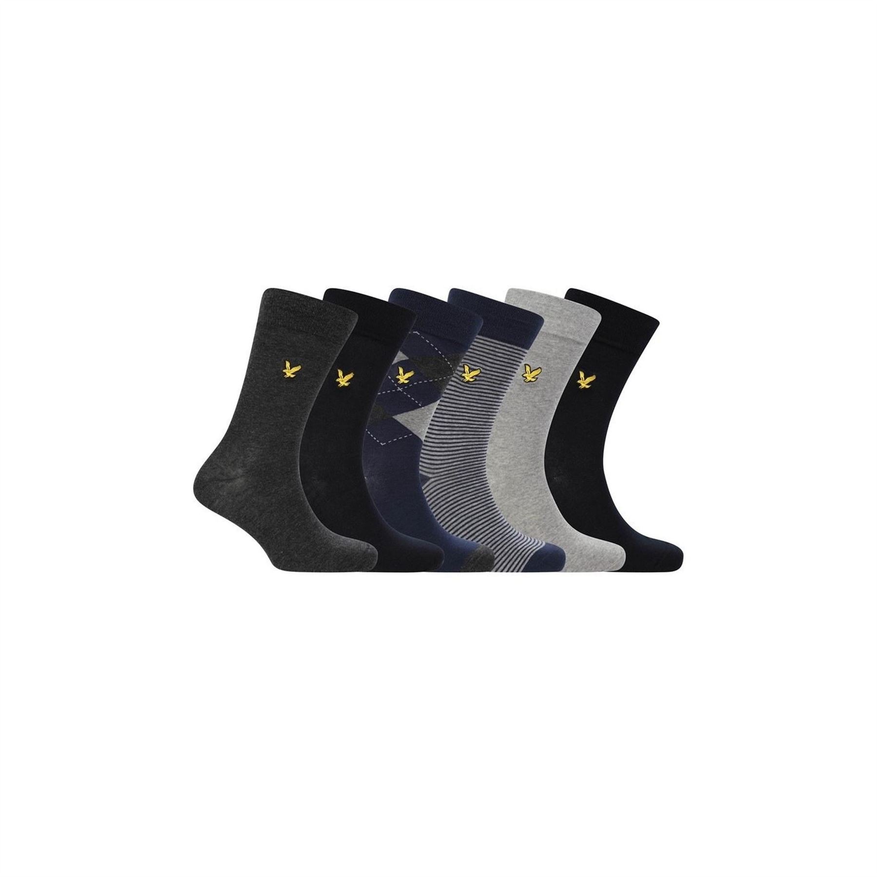 Lyle and Scott 6 Pack Sock Gift Box