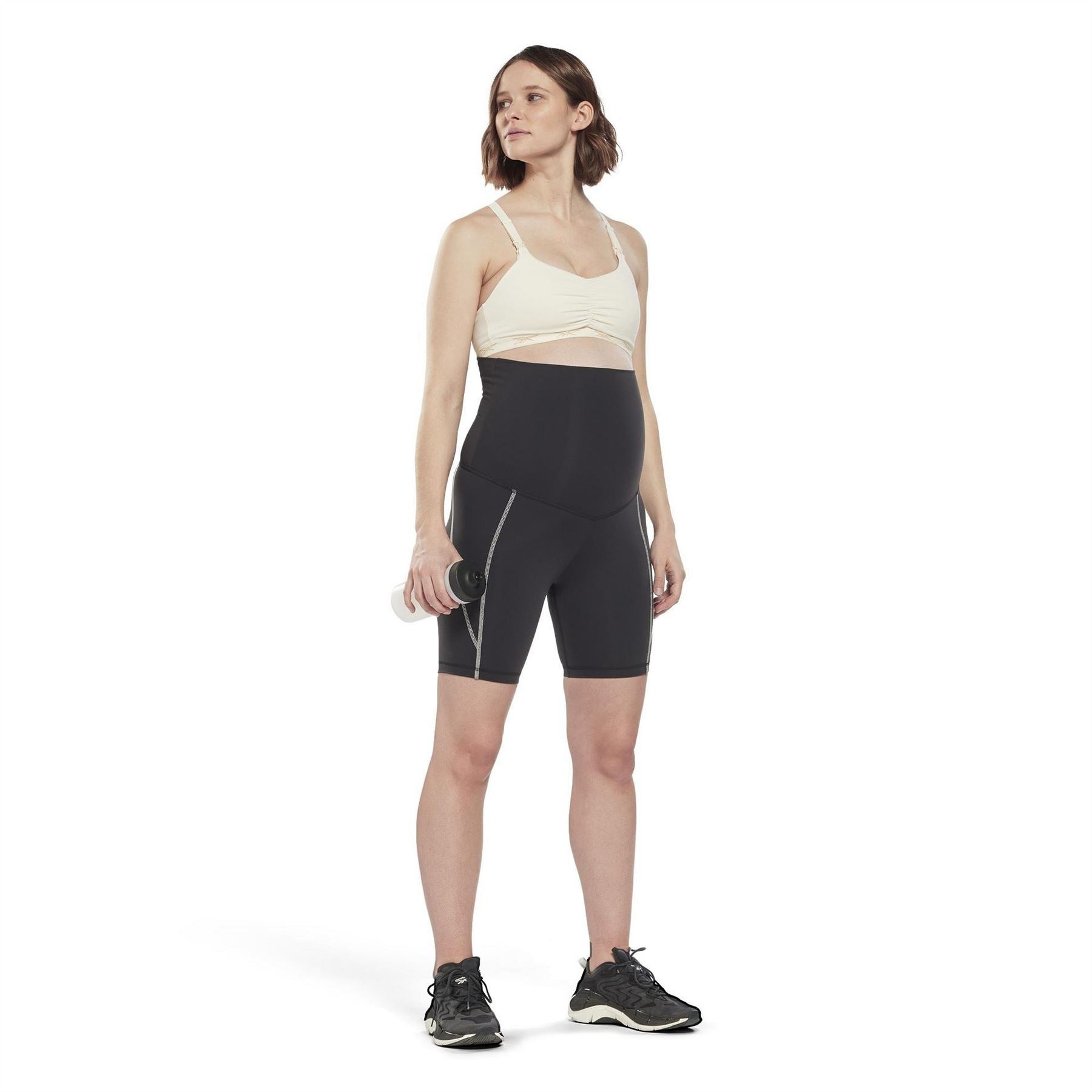 Reebok Womens Maternity Legging Shorts Cycling Shorts