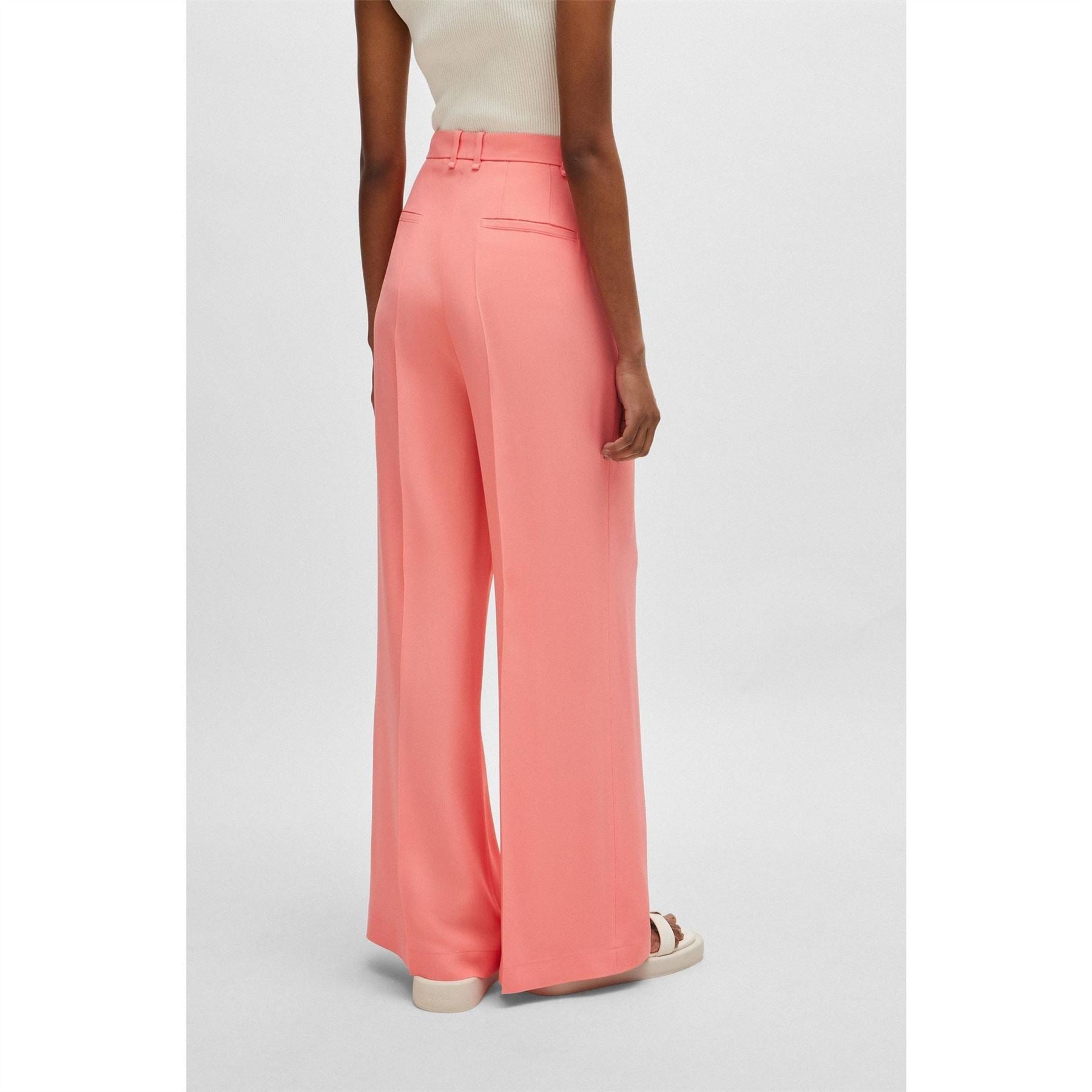 Boss Tikela Straight Leg Trousers, Straight Leg Design