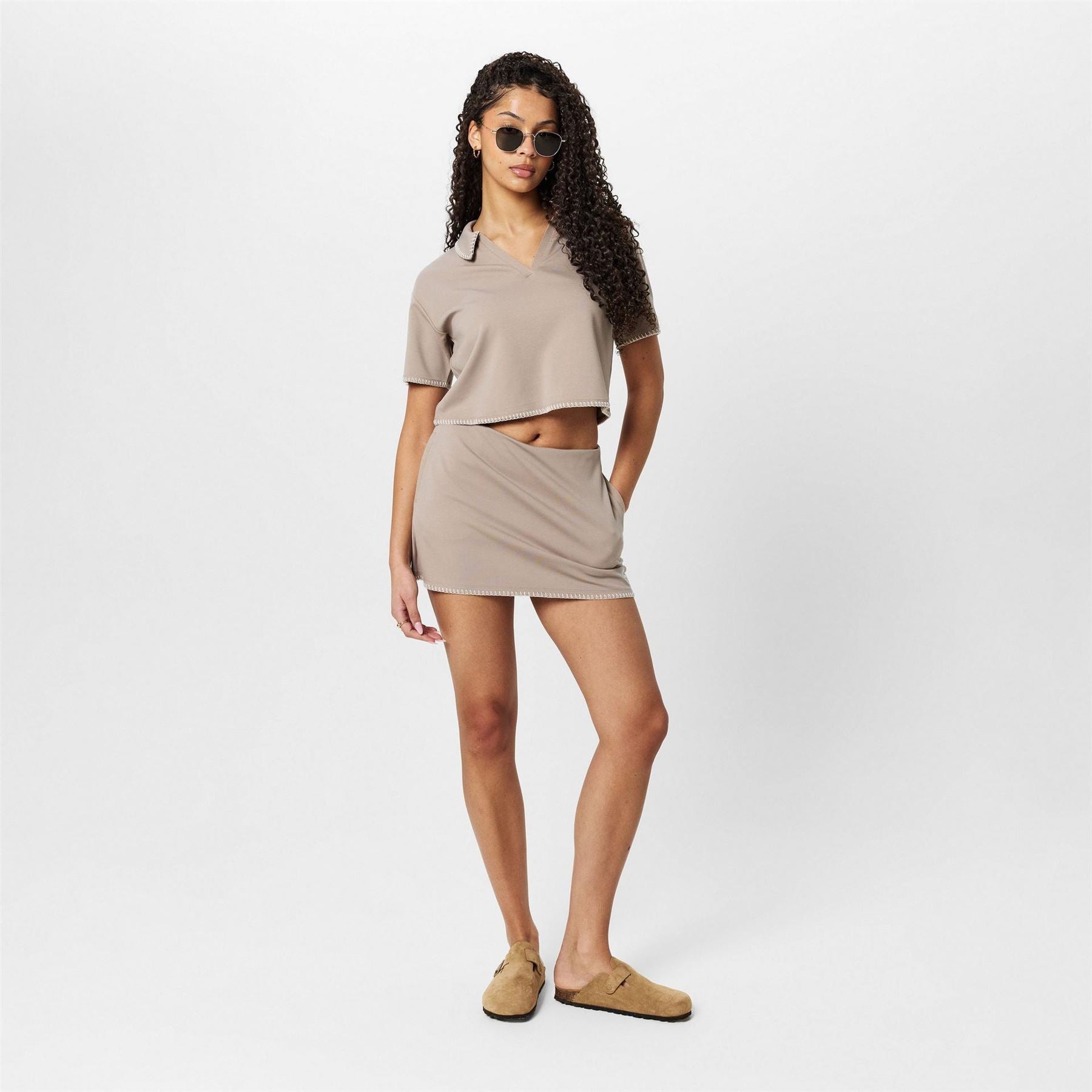 Jack Wills Blnkt Stch Mini Skort
