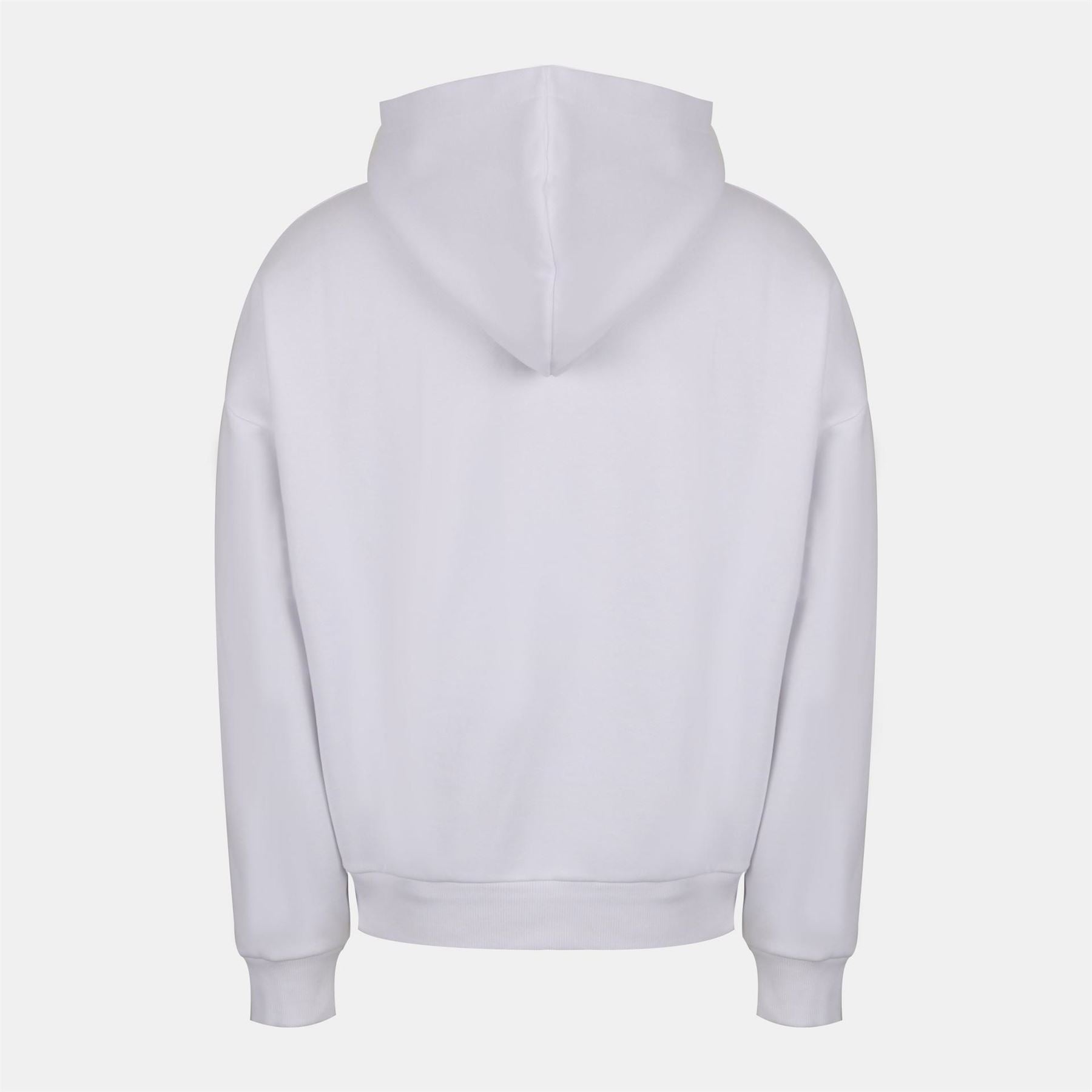 Biba Solid Patterned Hooded Ribbed Cuff Sweat Jacket