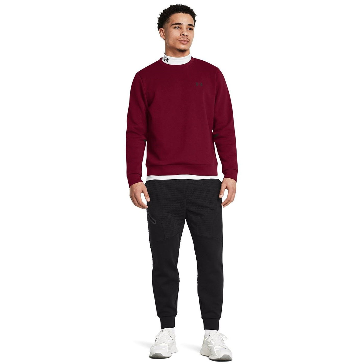 Under Armour Mens Armour Ua Unstoppable Fleece Crew Eu Sweatshirt