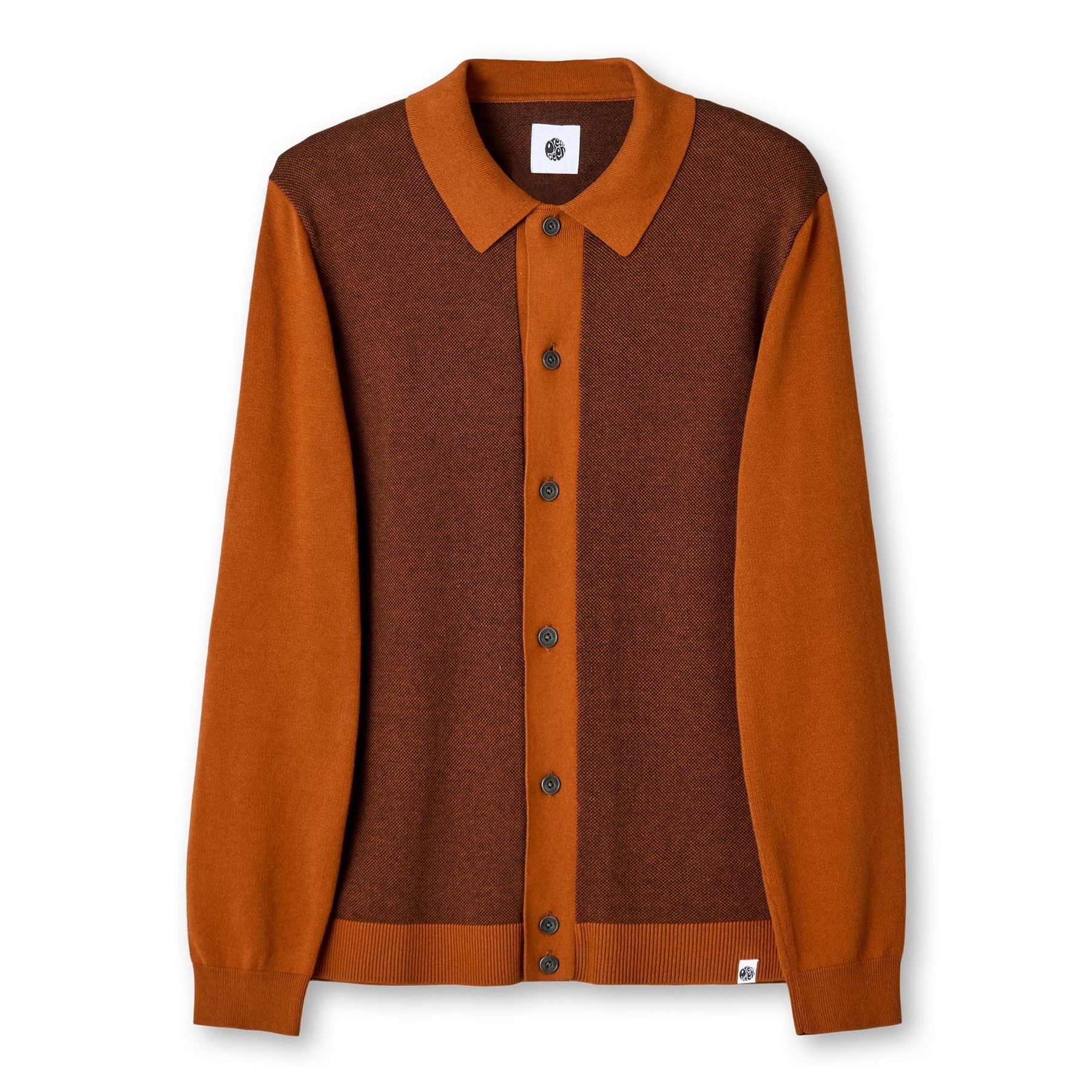 Pretty Green Roxy Knit Long Sleeve Regular Fit Shirt