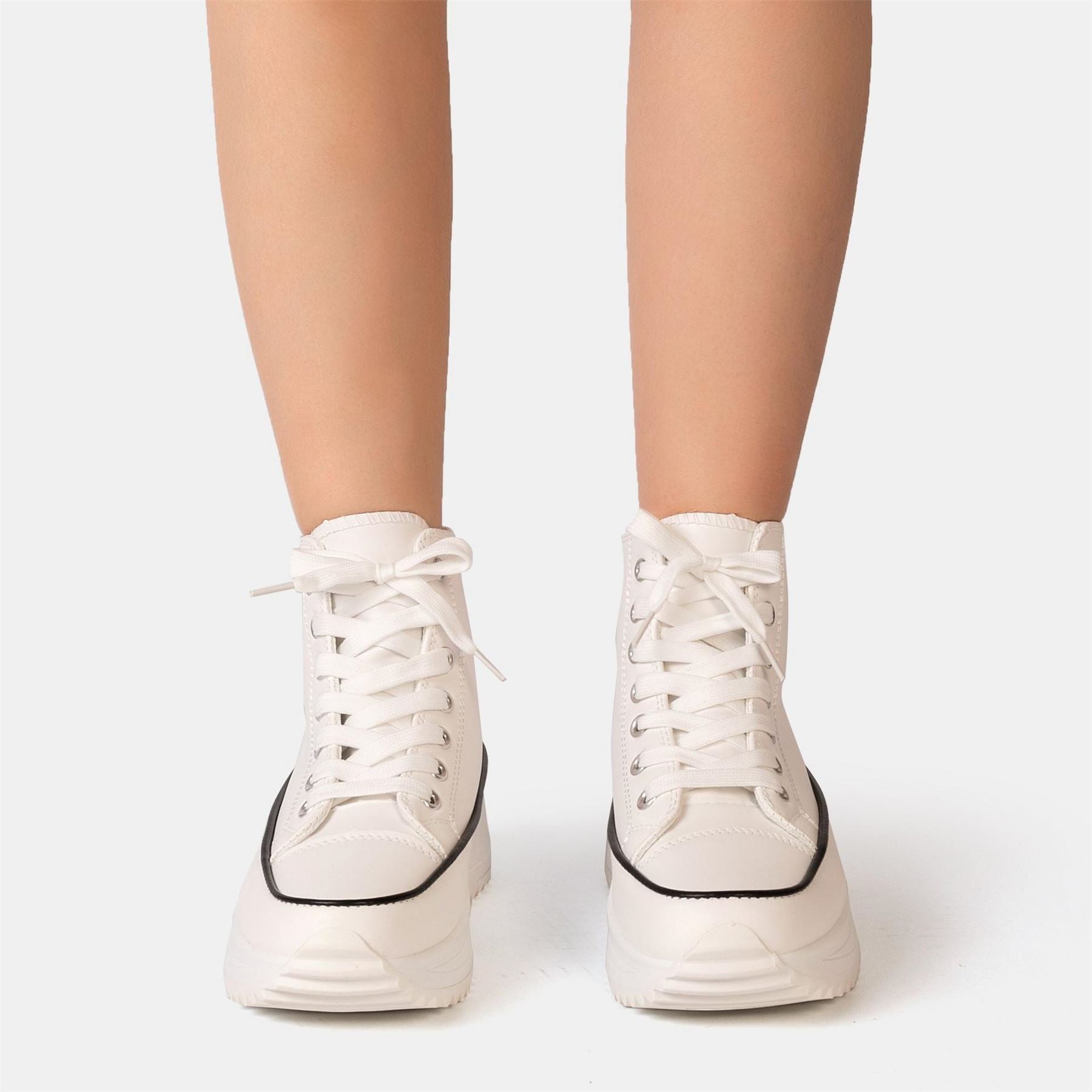 Firetrap Platform Hi Top Ladies Trainers