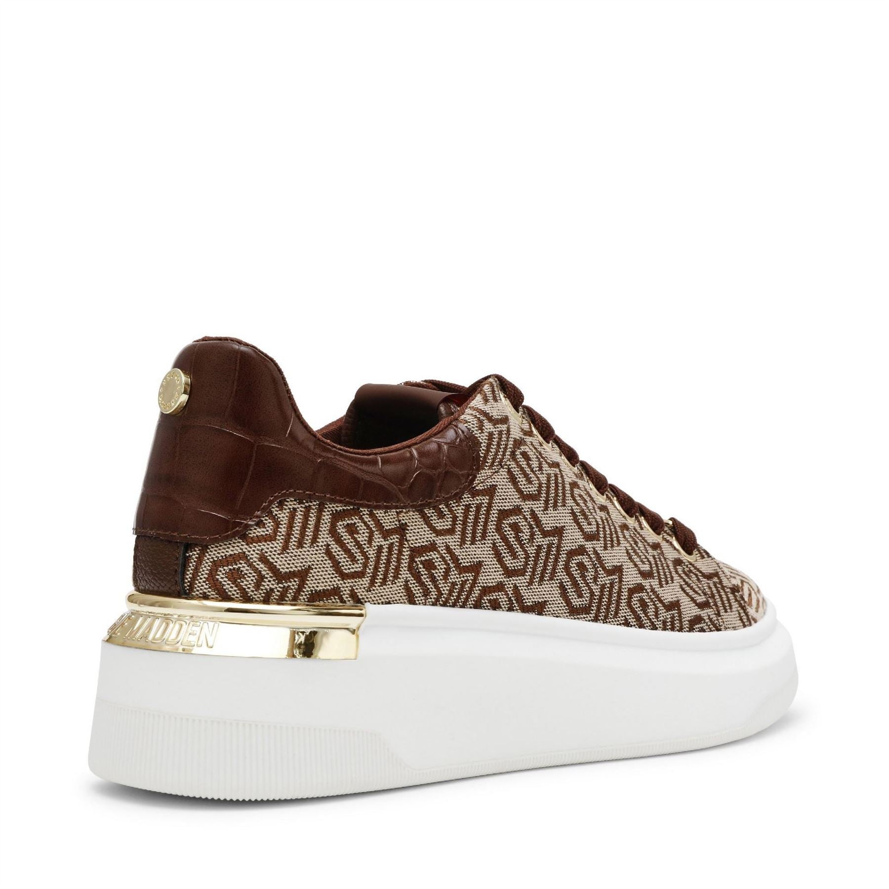 Steve Madden Glider 2 All-Over Logo Lace-Up Sneakers