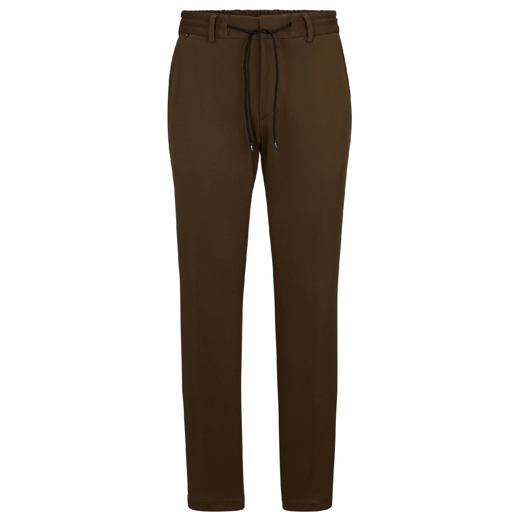 Boss Geniusj Solid Patterned Straight Leg Trousers