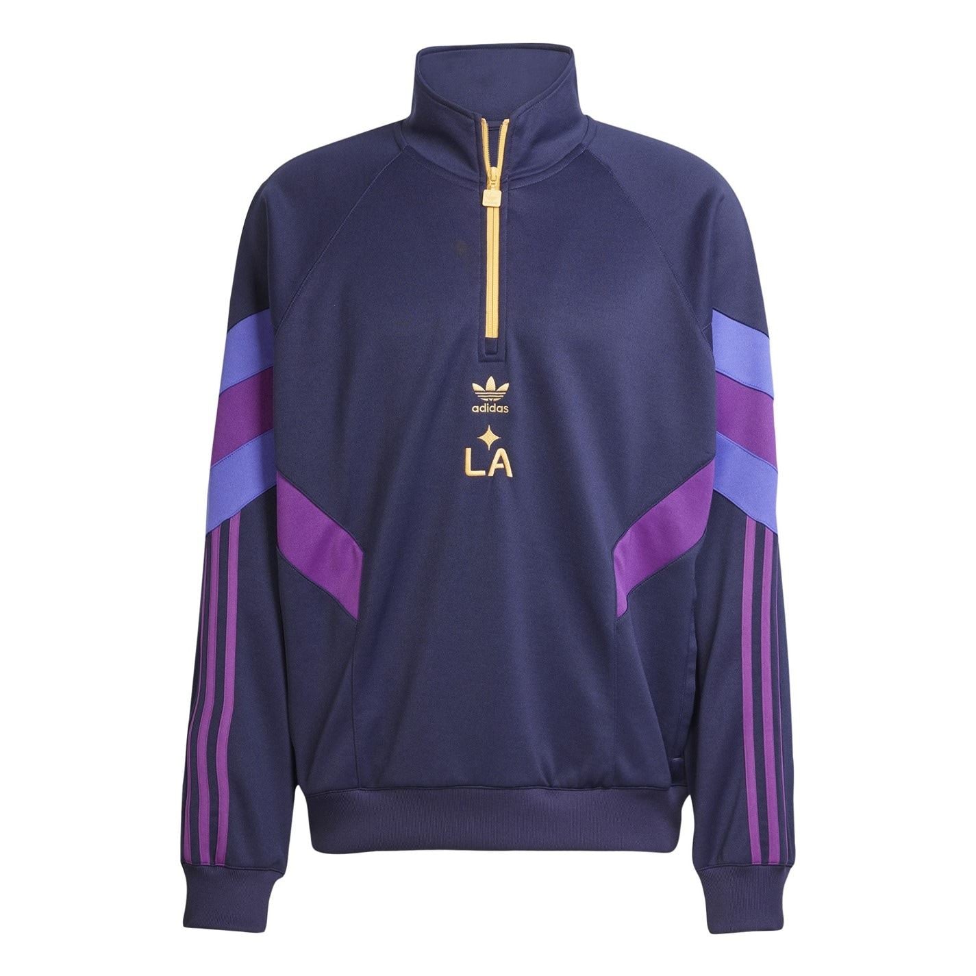 adidas Mens Galaxy Originals Half Zip Crew Sweatshirt