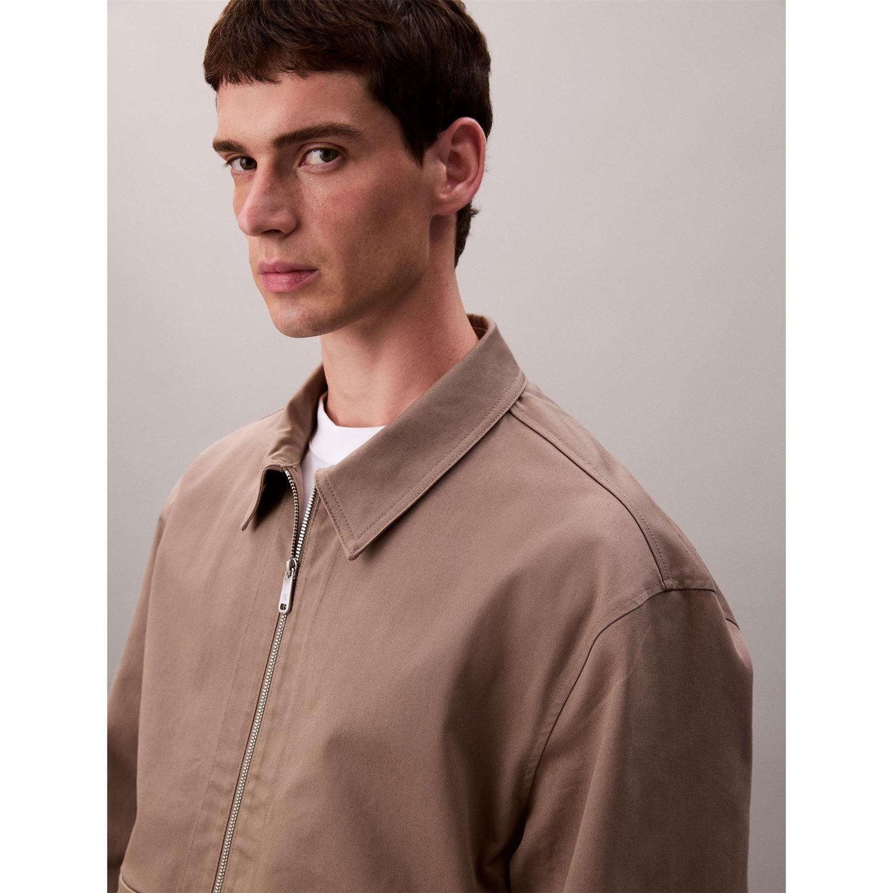 Calvin Klein Jeans Solid Patterned Cargo Jacket