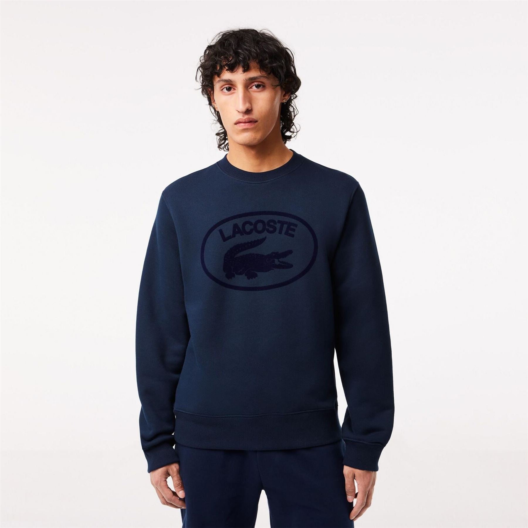 Lacoste Crocodile Print Regular Fit Long Sleeve Sweatshirt