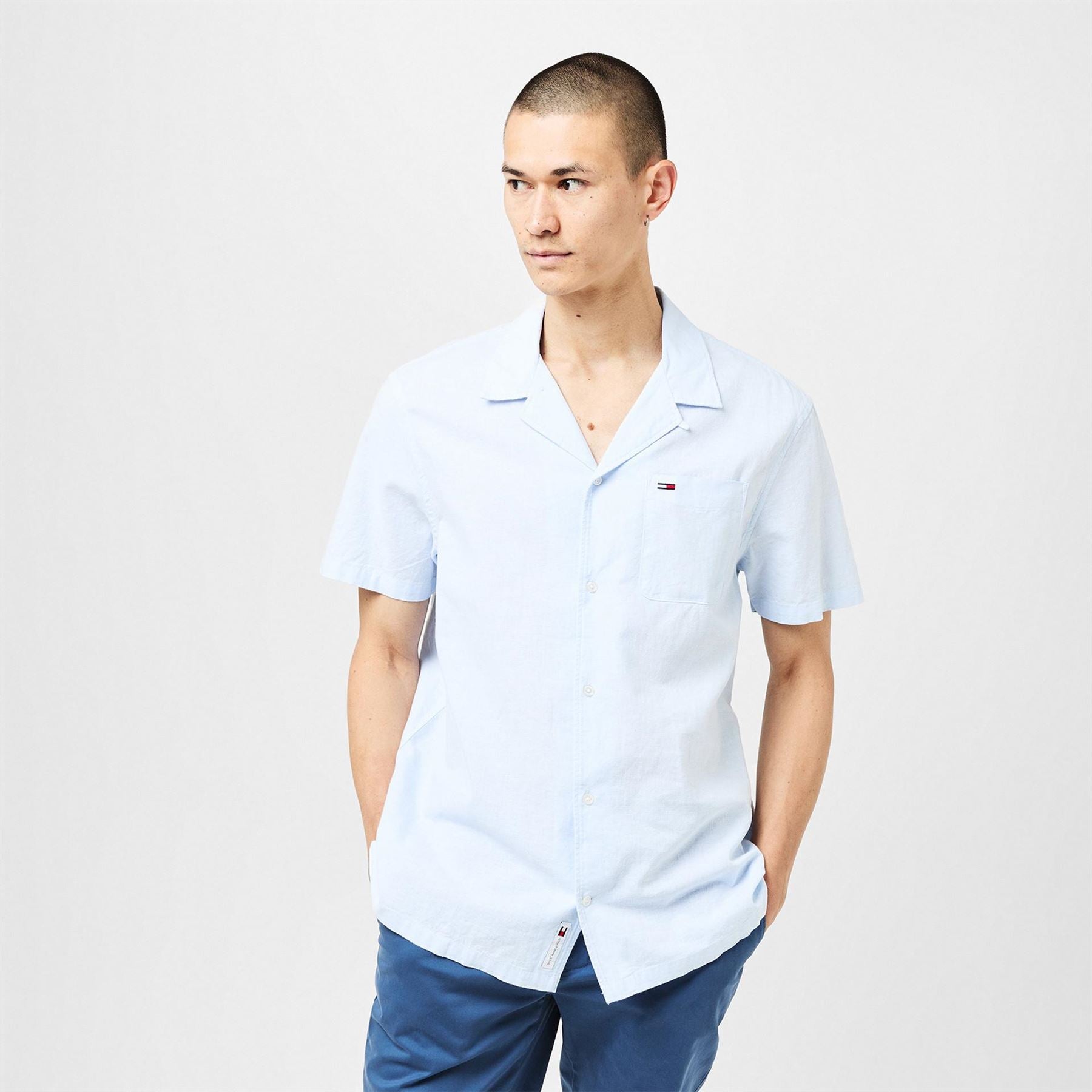 Tommy Jeans Collared Neck Short Sleeve Regular Fit Shirt