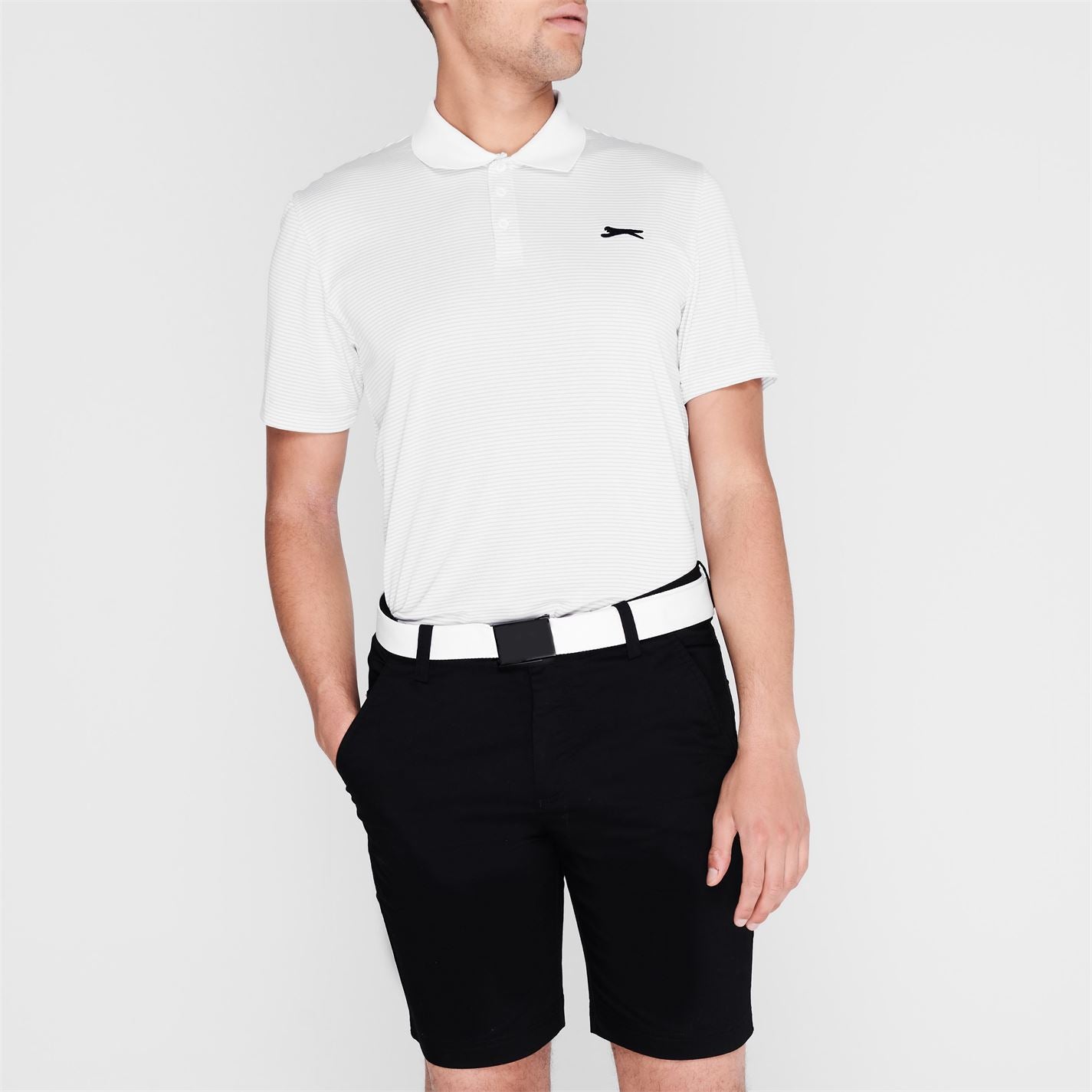 Slazenger Mens Micro Stripe Golf Polo Shirt