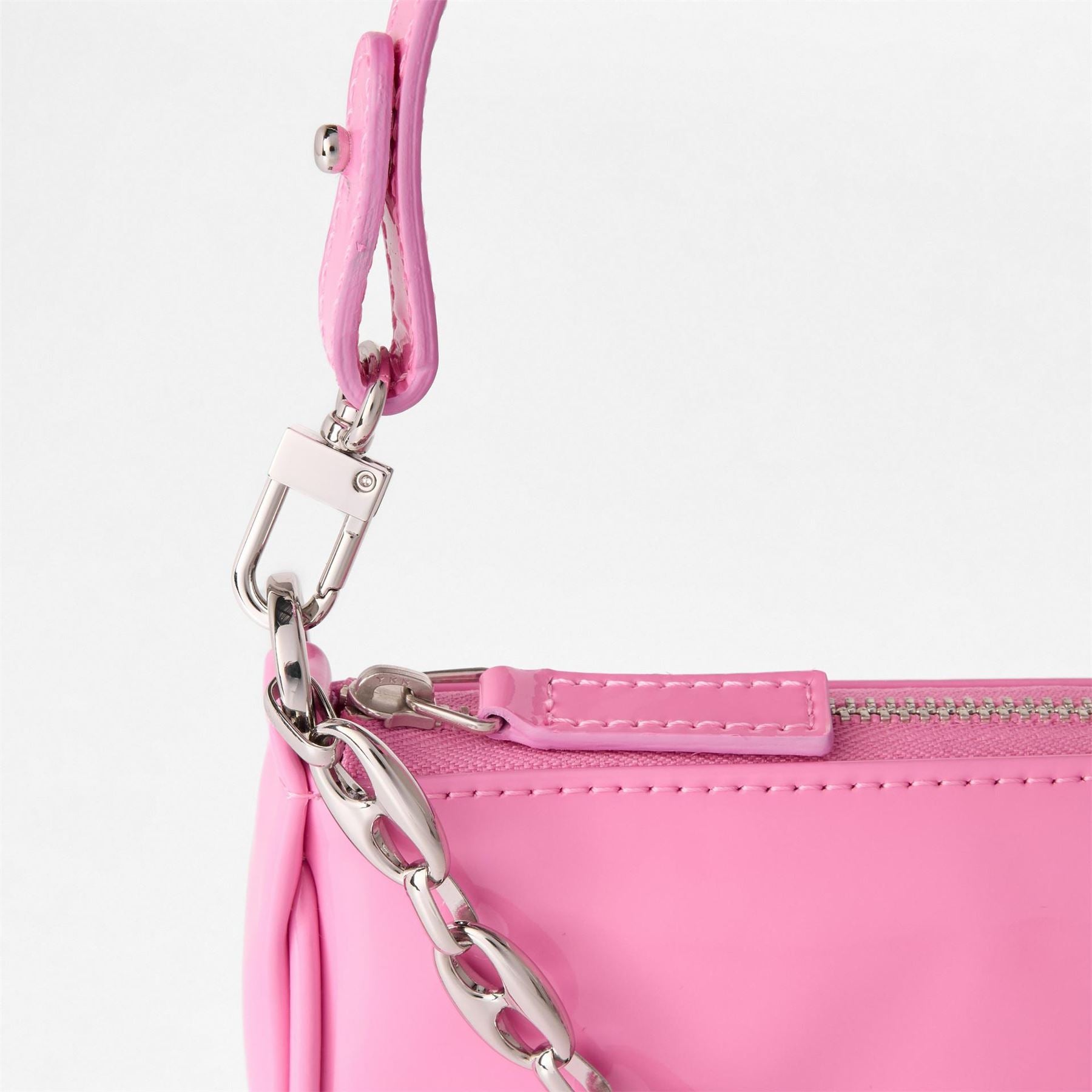 By Far Mini Patent Leather Shoulder Bag