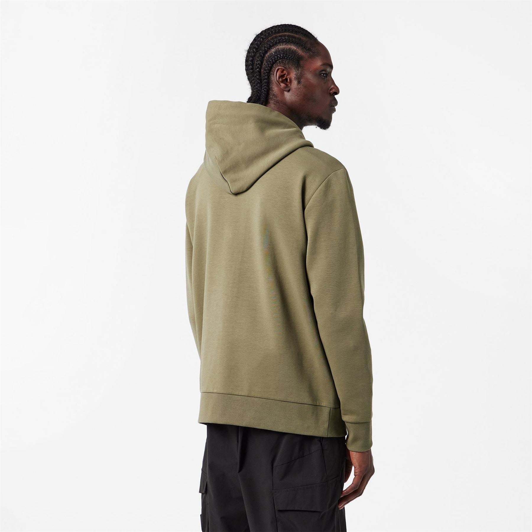 Boss BOSS GREEN Full Zip Hoodie with Adjustable Drawstring Hood   Streamlined Design