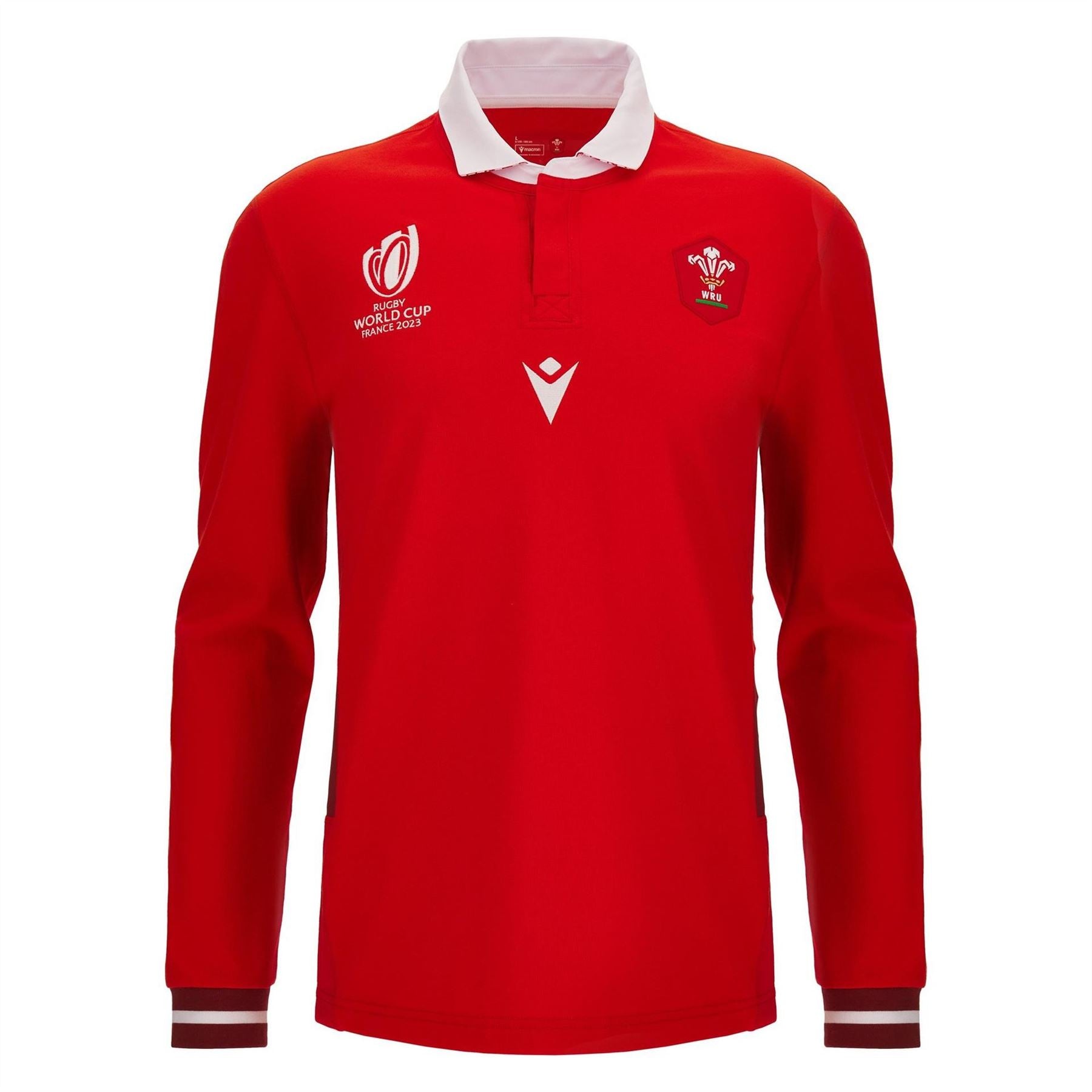 Macron Wales Rwc2023 Rugby Home Shirt Adults