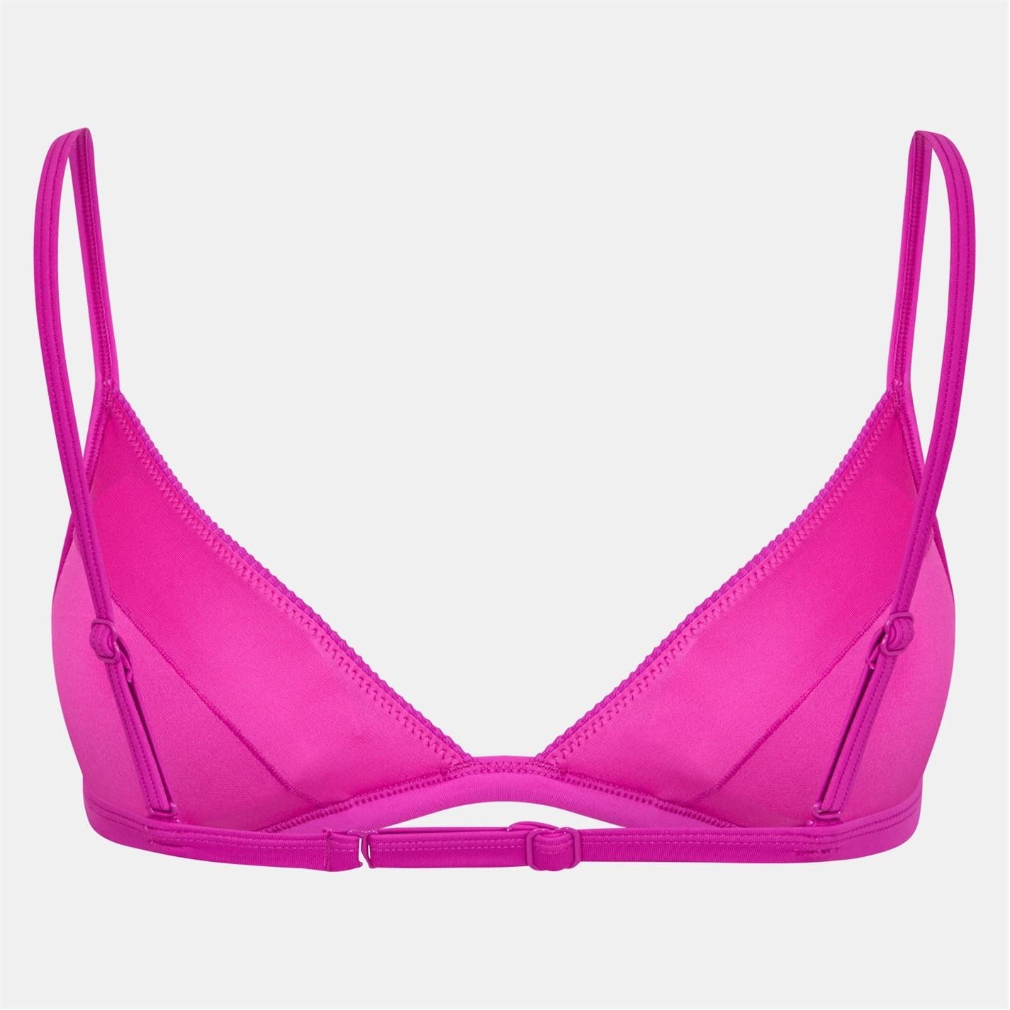 Puma Swim Ribbed Triangle Bikini Top
