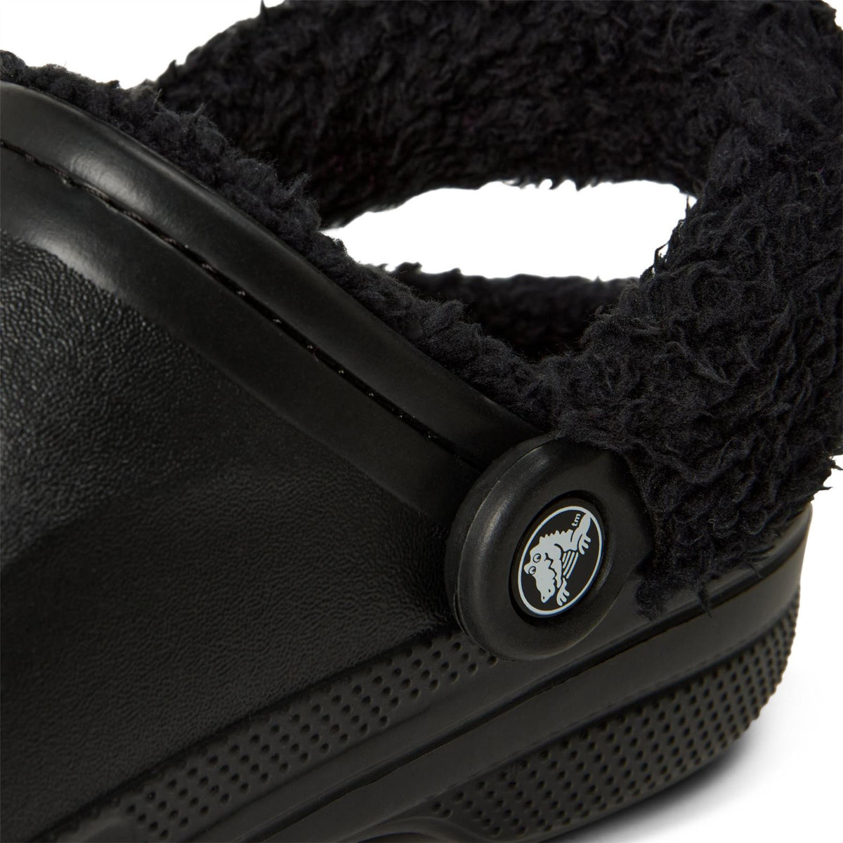 Crocs Baya Lined Fuzz Strap Mule Slippers