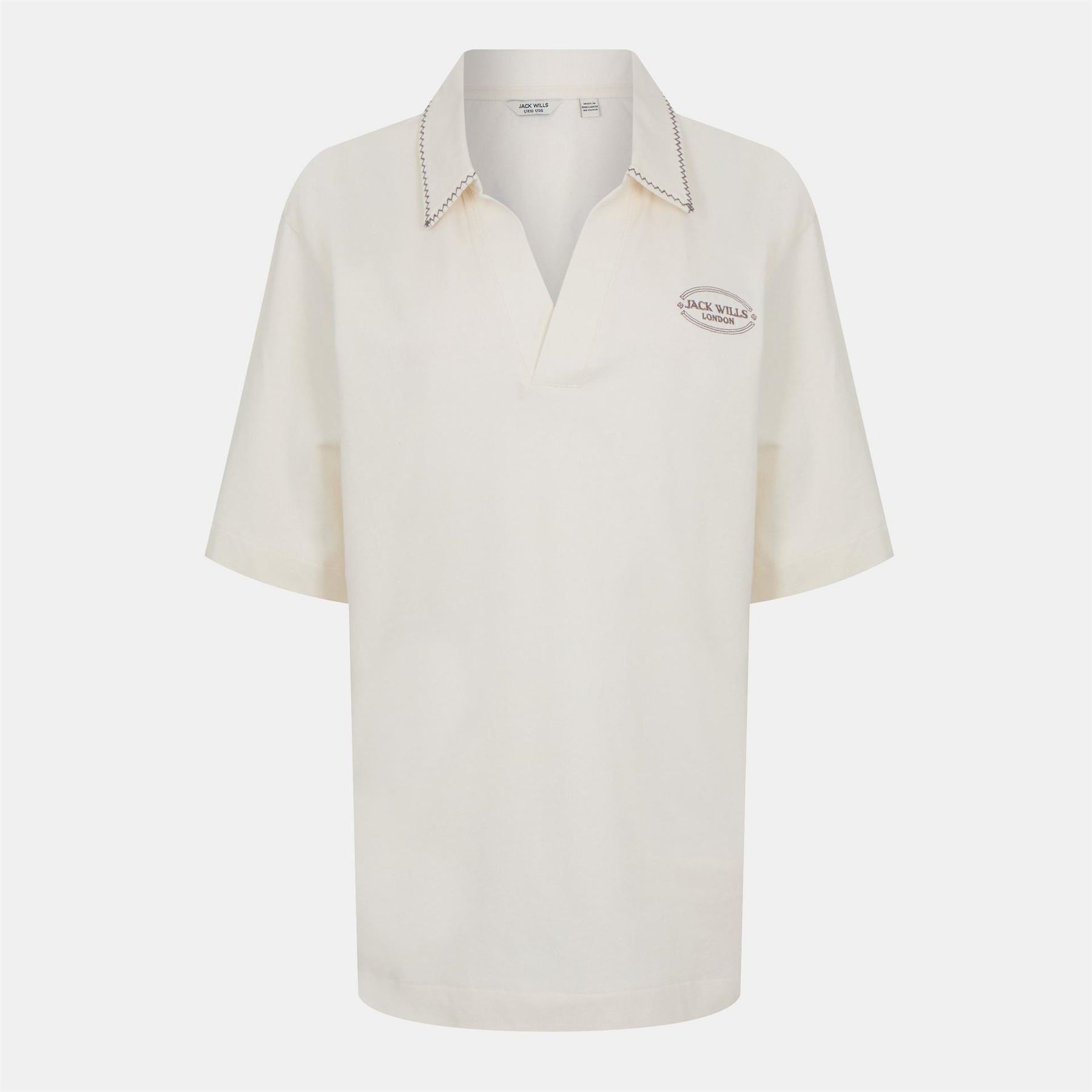 Jack Wills Jw Slouchy Short Sleeve Polo Shirt