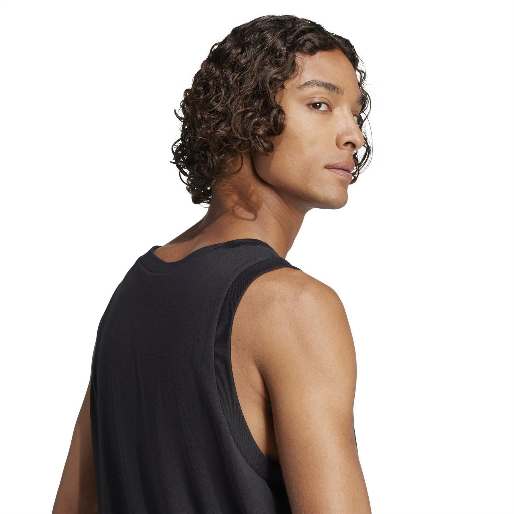 adidas Mens Essentials Small Logo Tank Top