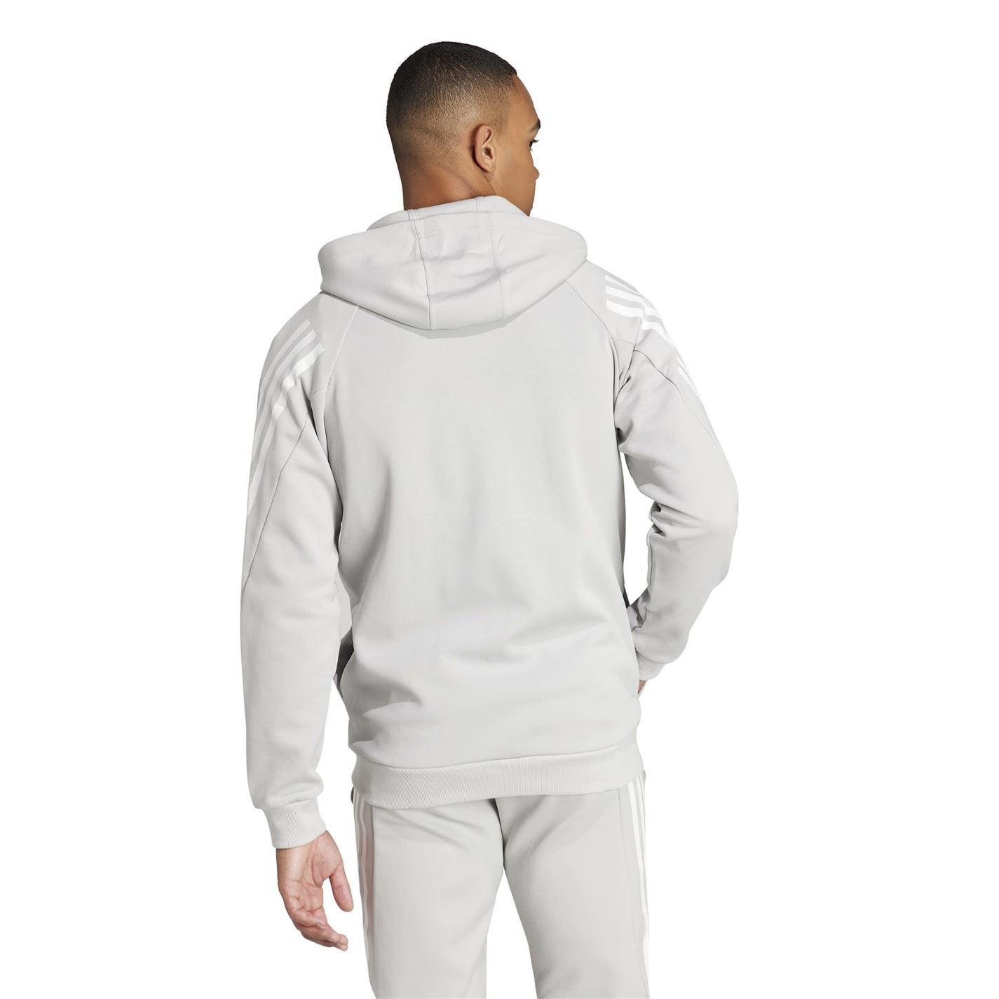 adidas Mens Future Icons 3 Stripes Full Zip Hoodie