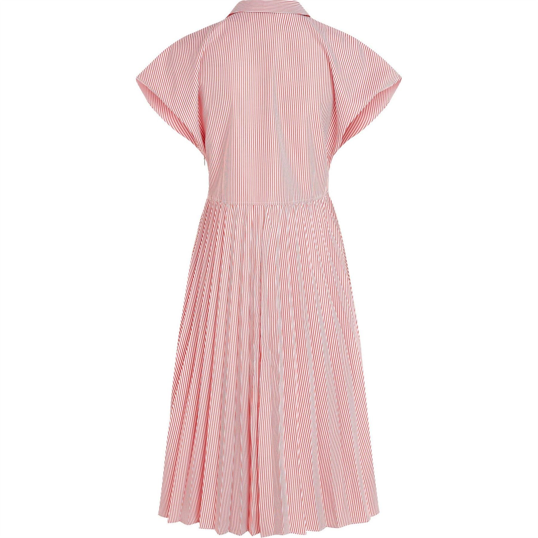 Tommy Hilfiger Ithaka Plt Collared Neck Midi Shirtdress