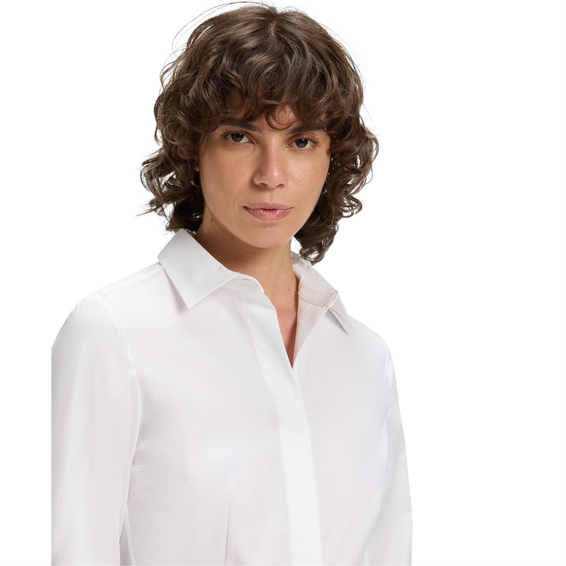 Boss Collared Neck Long Sleeve Regular Fit Shirt