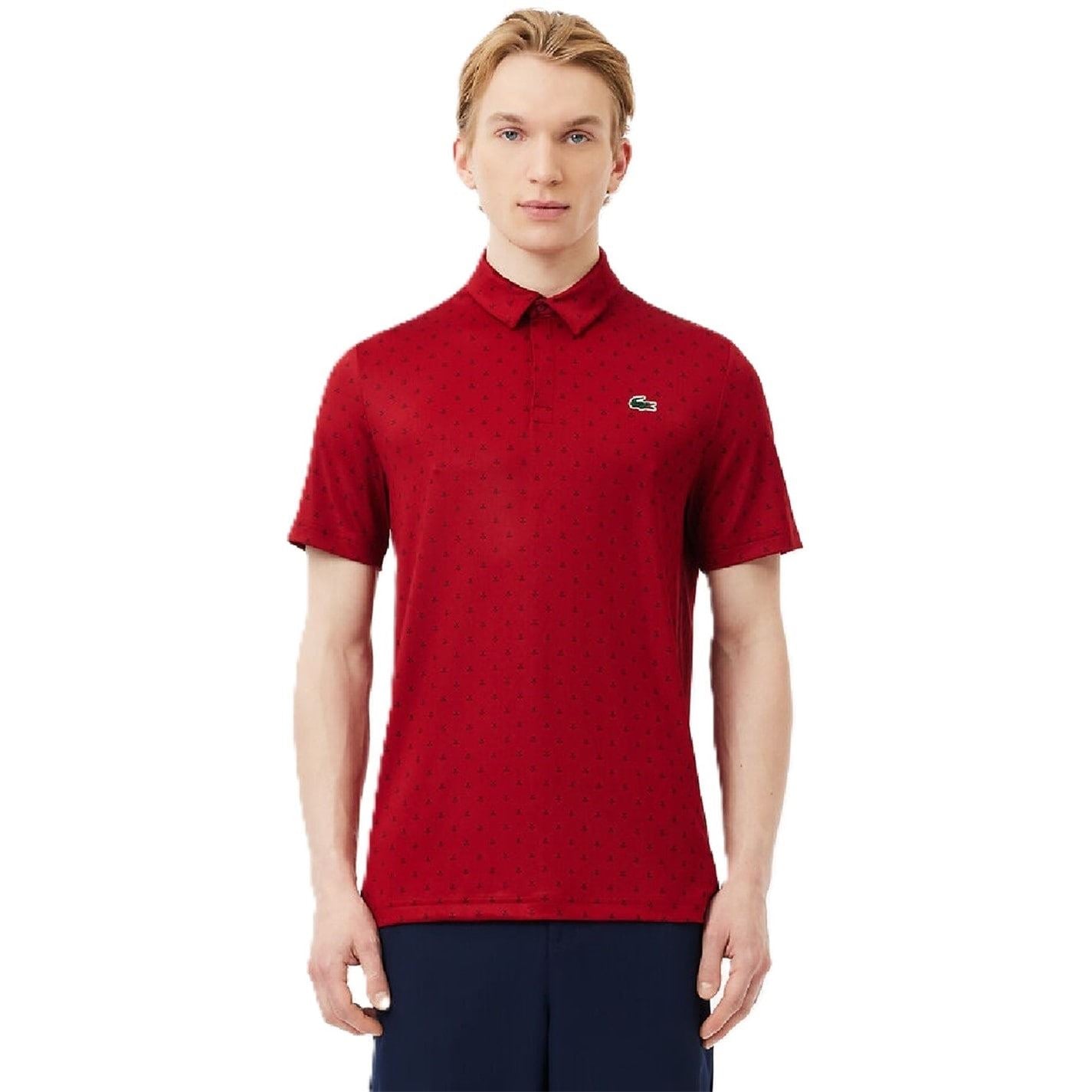Lacoste Regular Fit Crocodile Print Polo Shirt