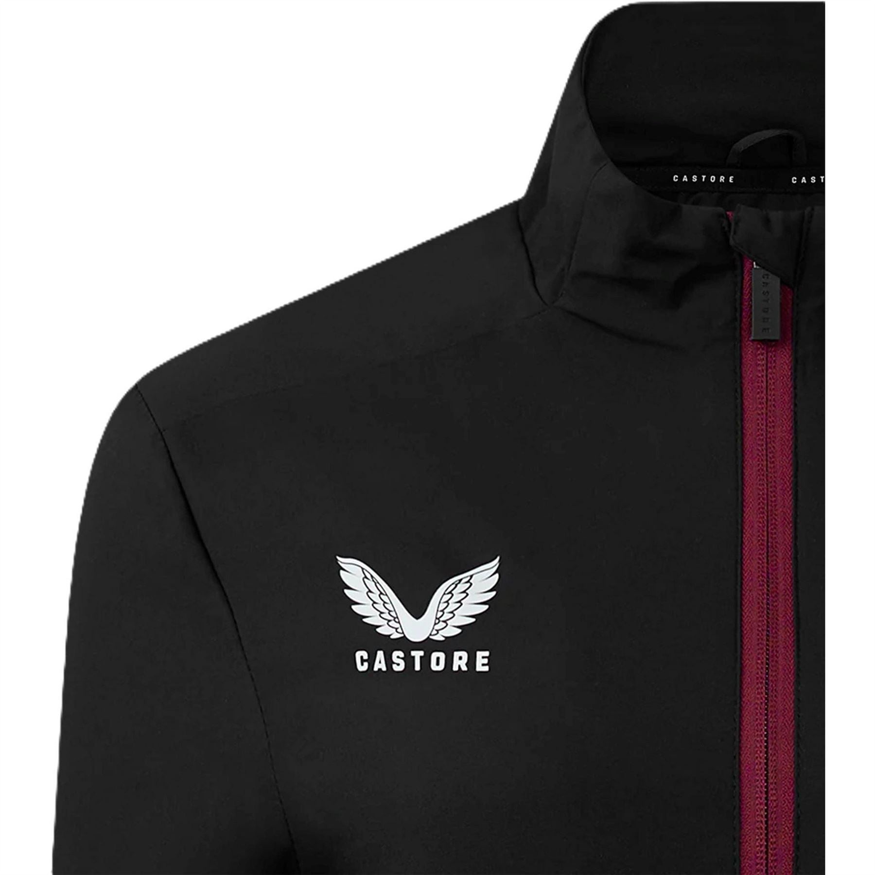 Castore Solid Patterned Zipped Pocket Track Jacket