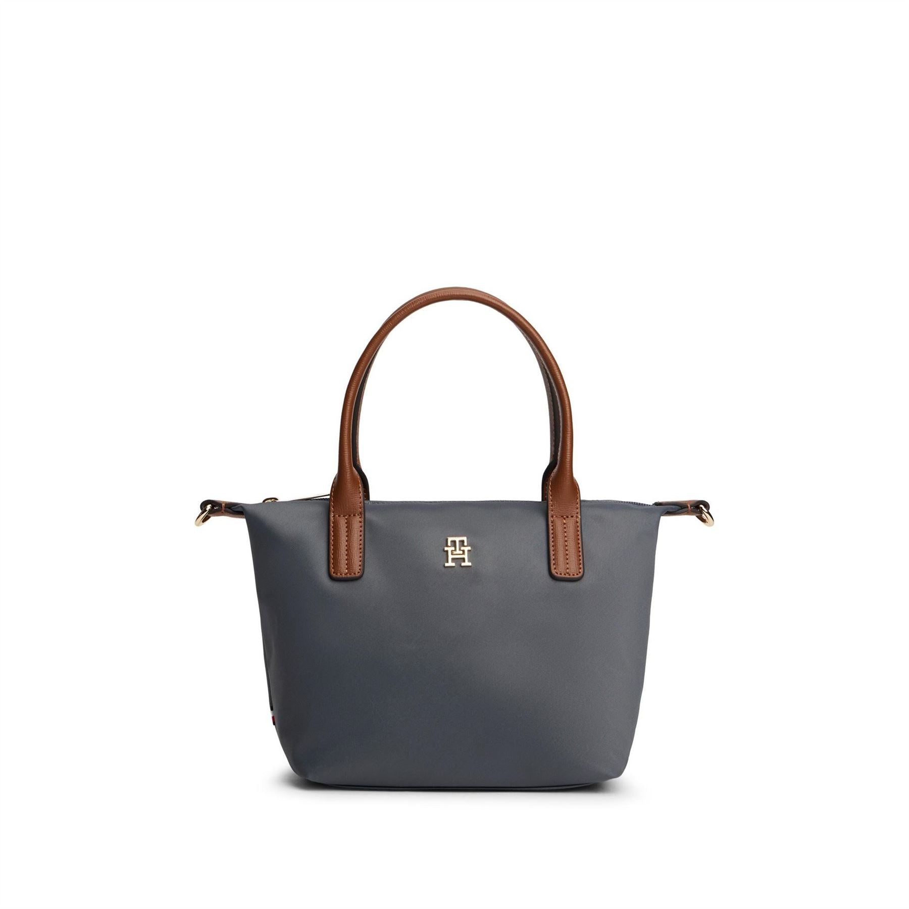Tommy Hilfiger Popette Mini Trapezoid Tote with Gold Tone Hardware