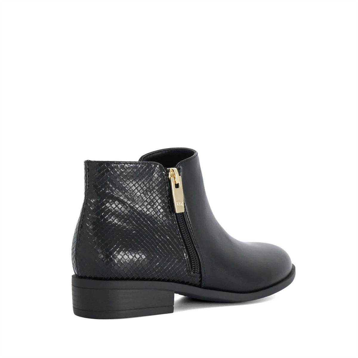 Dune London Preppie Leather Heeled Ankle Boots