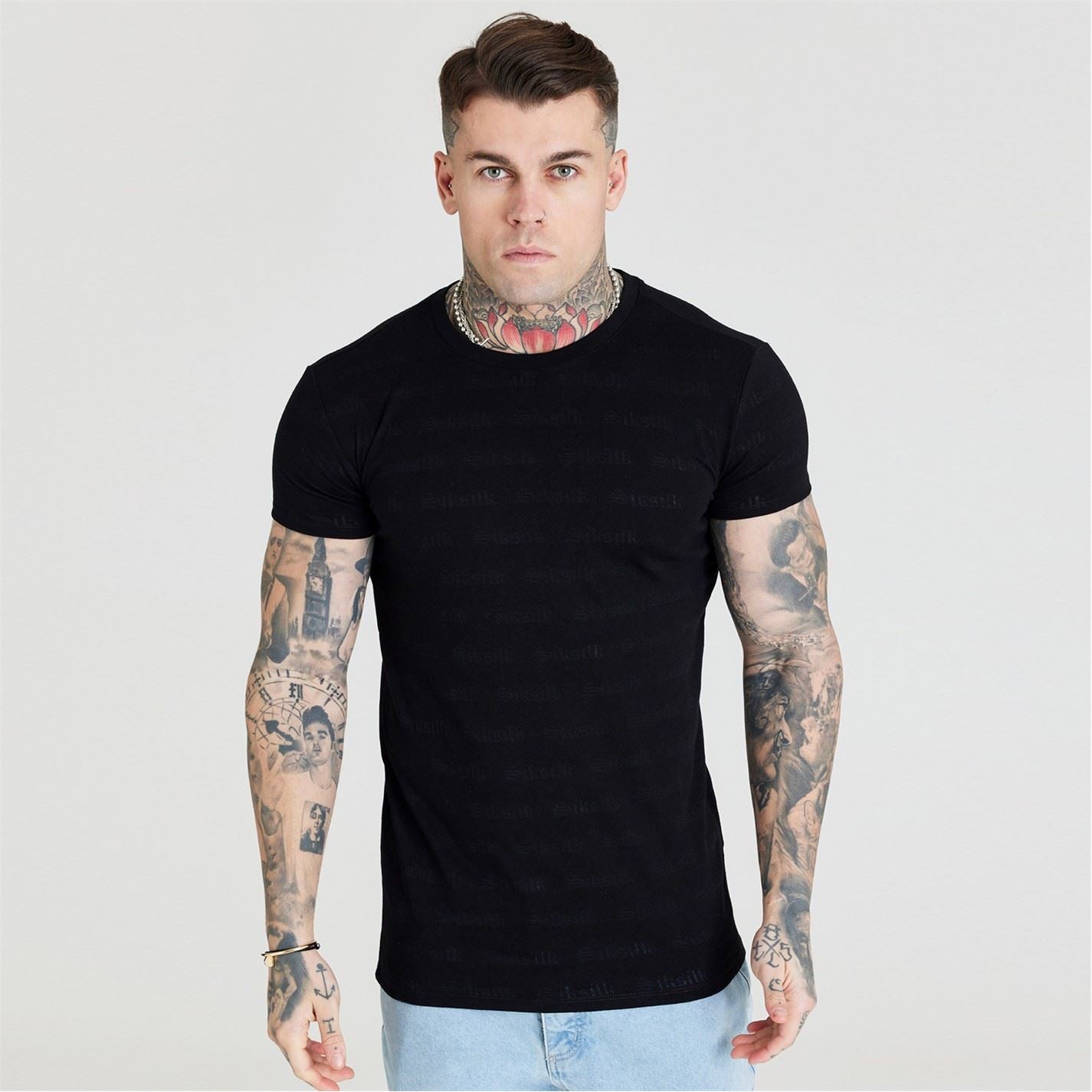SikSilk Regular Fit Crew Neck T-Shirt