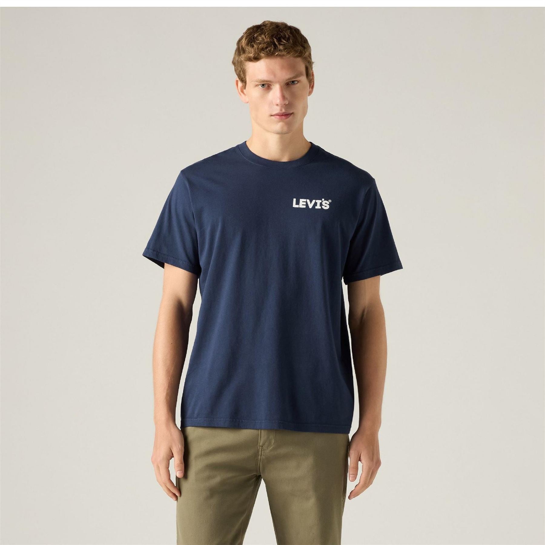 Levis Headline Logo Cotton Short Sleeve Oversized Fit T-Shirt