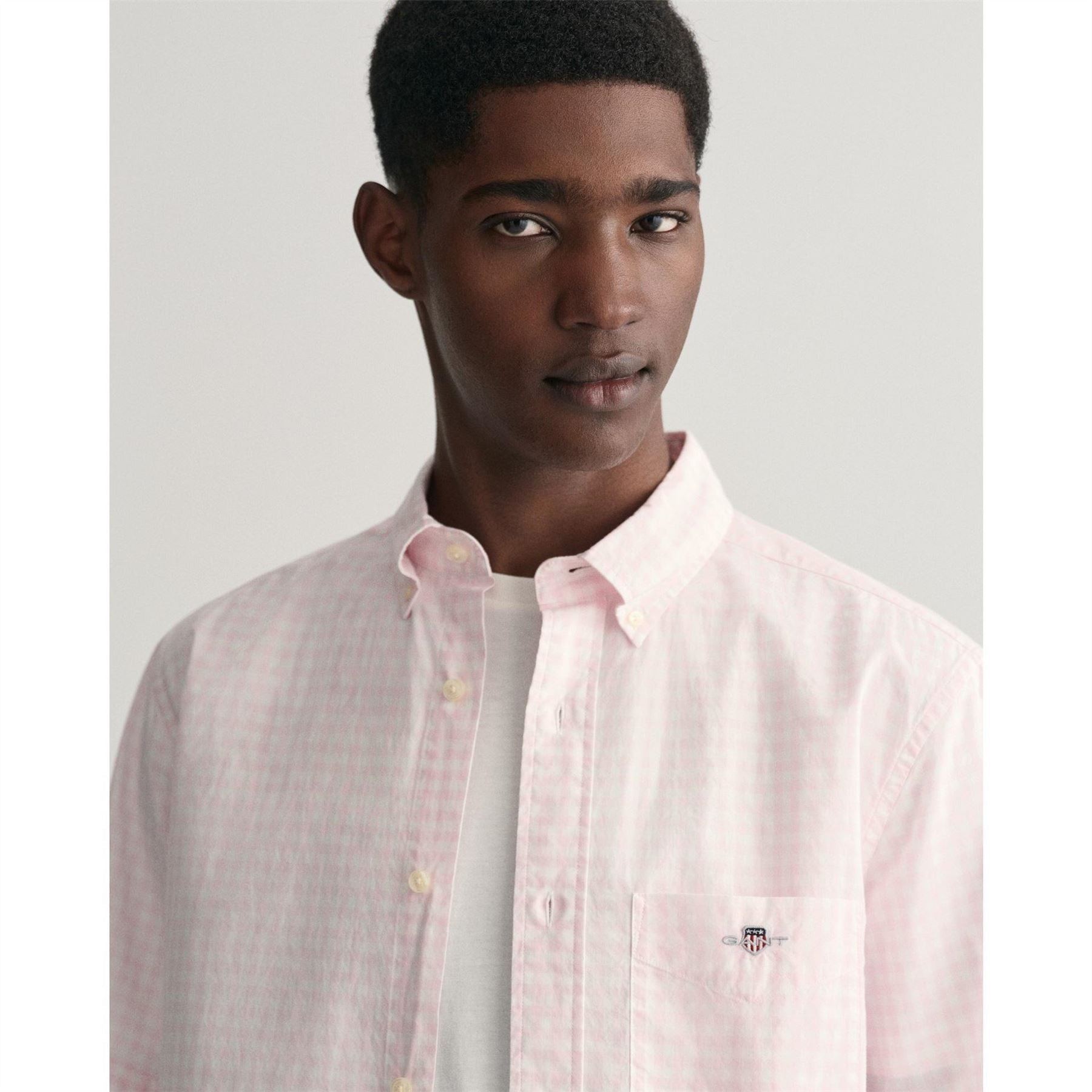 Gant Fit Classic Gingham Poplin Short Sleeve Shirt