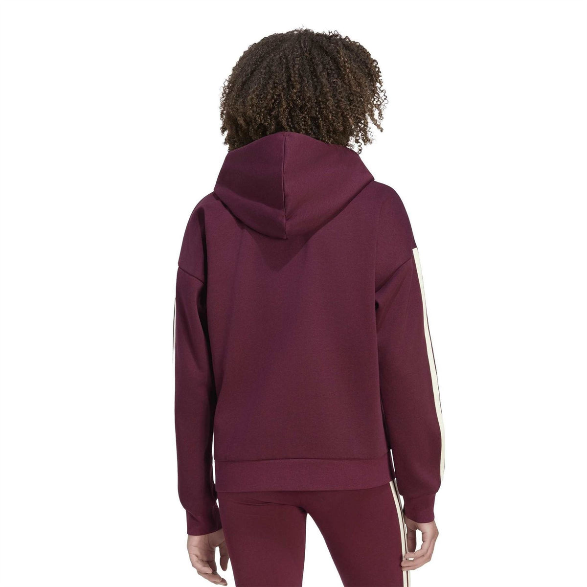 adidas Womens 3 Stripe Zip Track Hoodie