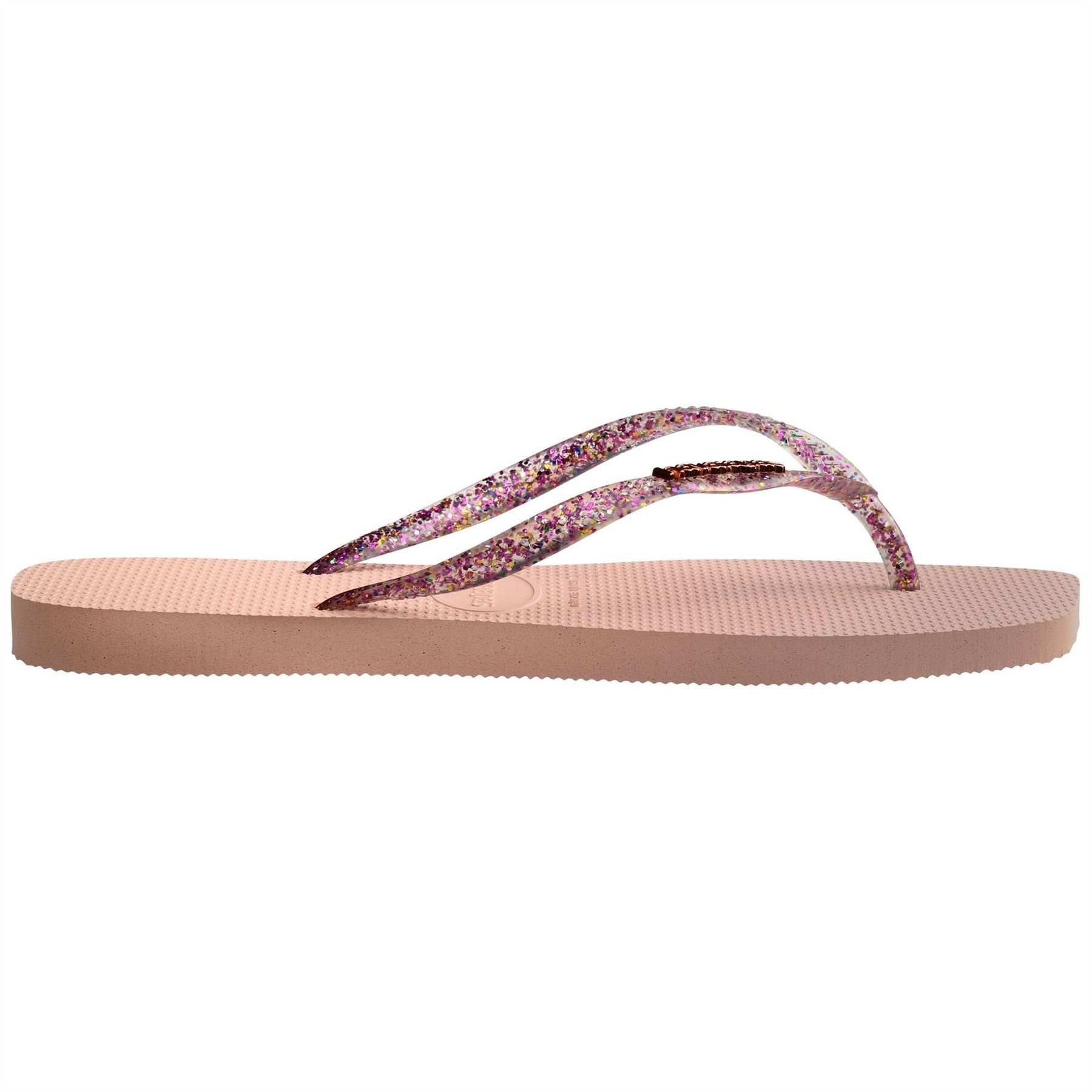Havaianas Womens Hav. Square Logo Metallic Ballet Ro Flip Flops
