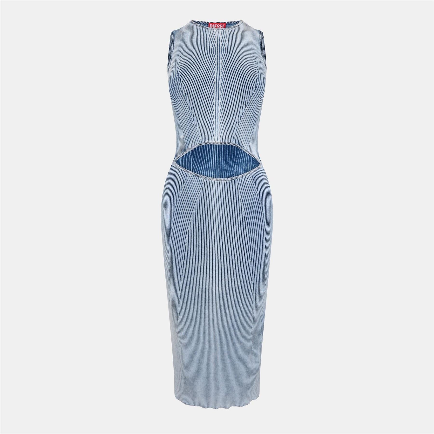 Diesel M Taryn Crew Neck Midi Bodycon Dress