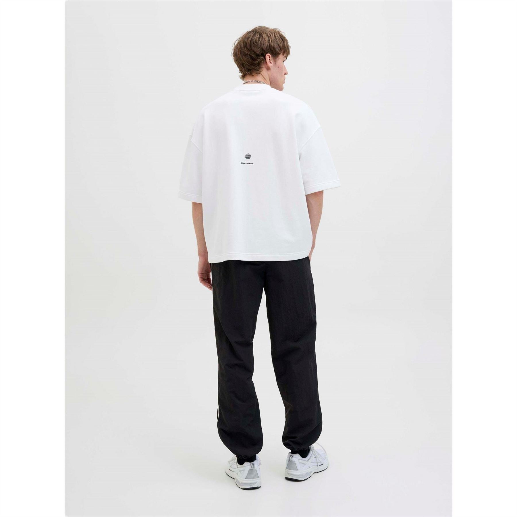 Jack and Jones Print Back Short Sleeve Crew Sweatshirt